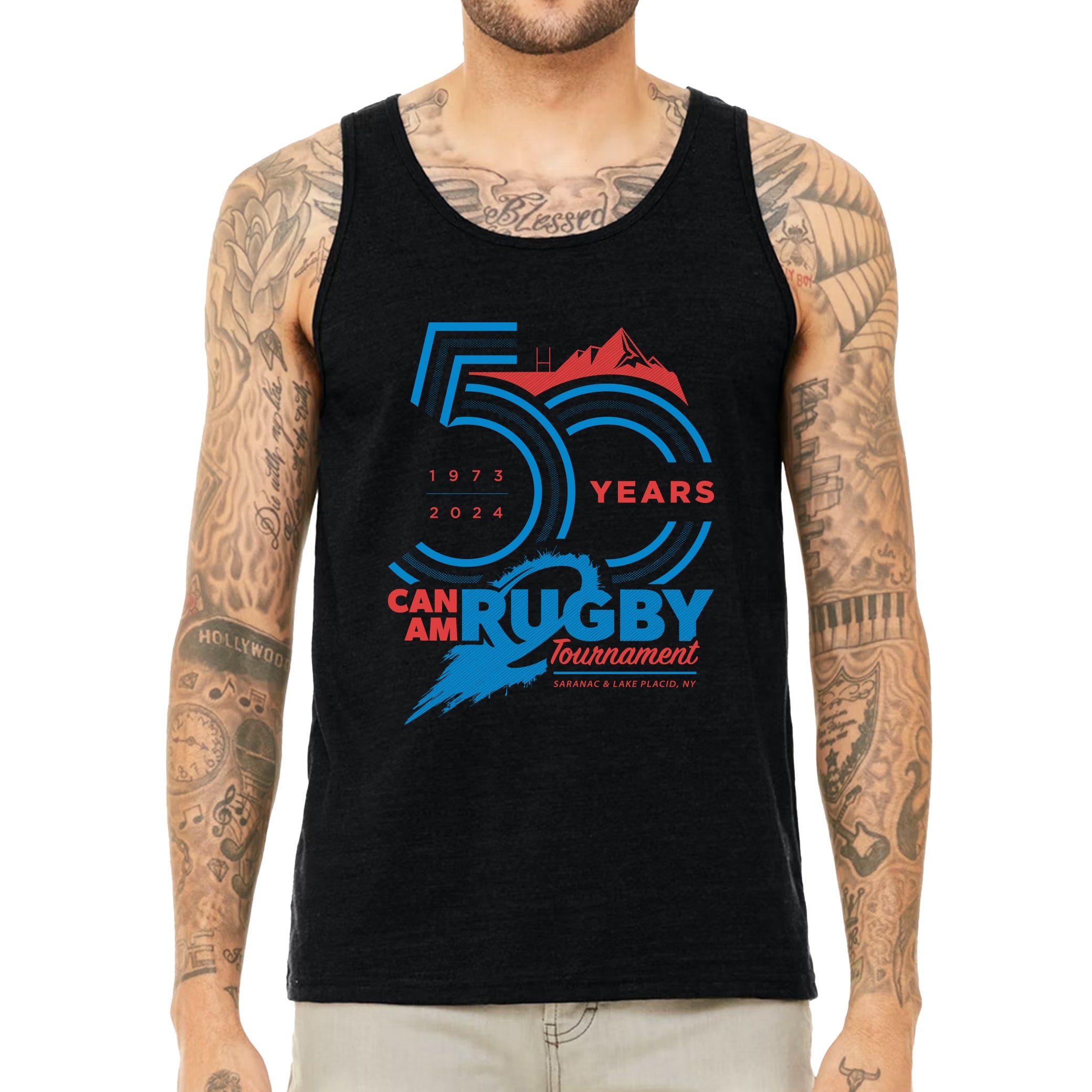 Can Am Rugby 2024 Unisex Tank Top - Breathable Athletic Shirt for Men & Women - Perfect for Rugby, Gym, Workouts & Casual Wear