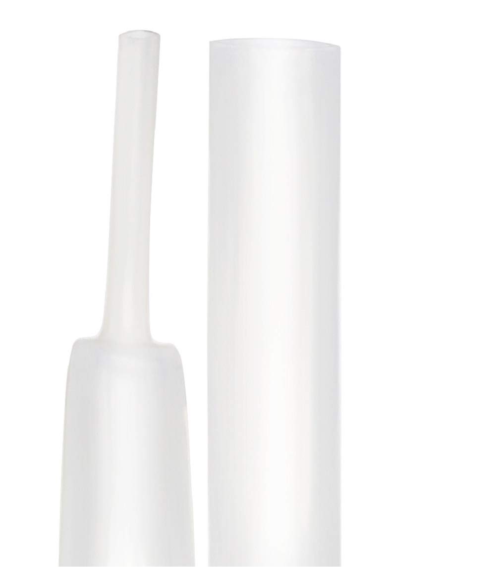 Clear Dual Wall Heat Shrink Tubing 3:1 Ratio with Heat Activated Adhesive - 4Ft (1”/25.4mm) Marine Grade Cable Sleeve for Wire Protection - Waterproof, Durable for Electrical, Automotive & Marine Applications