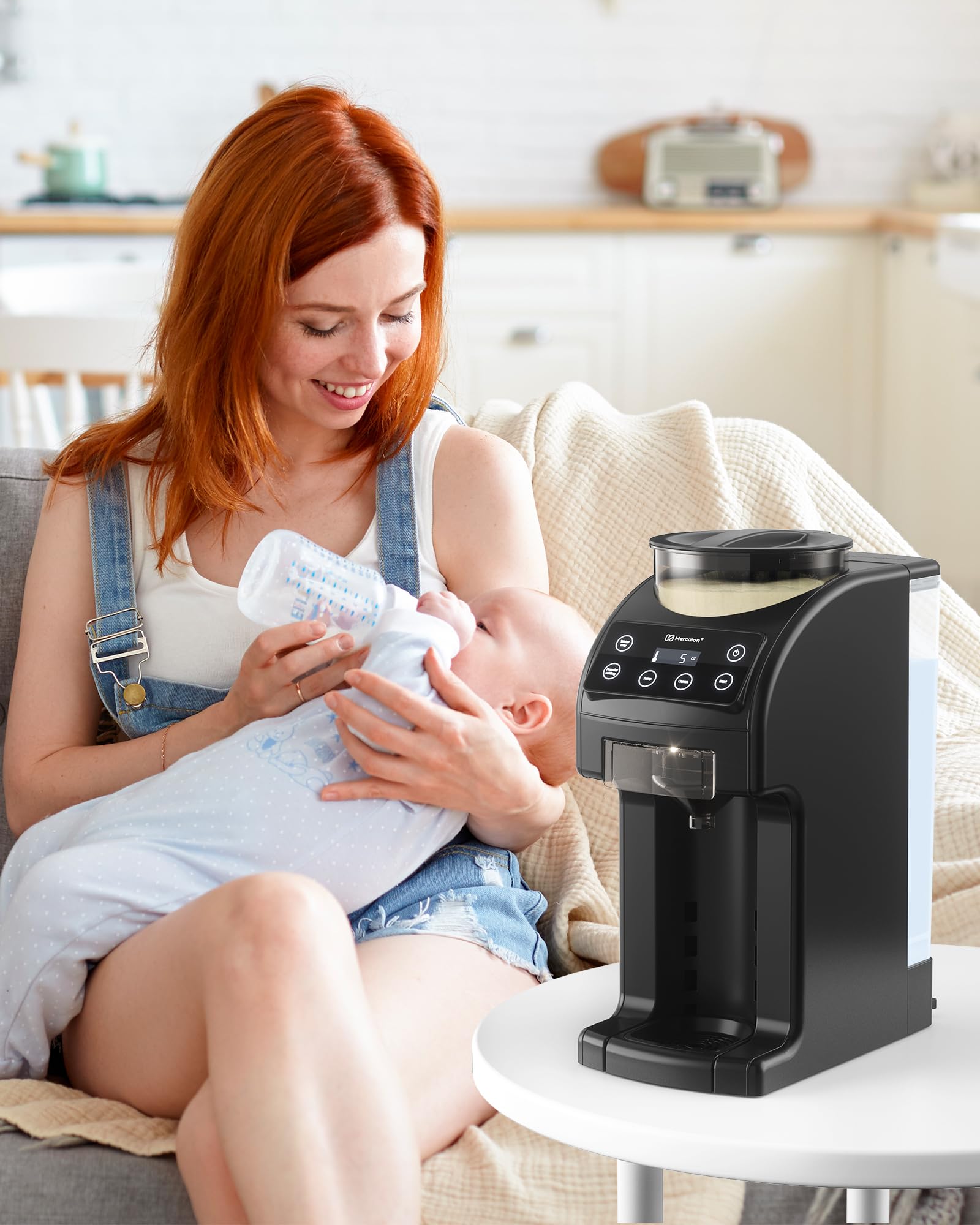 **Instant Baby Formula Maker Machine - Fast & Customizable Formula Dispenser with Precise Temperature Control | Automatic Powder Blending for All Bottle Brands | Perfect for Night Feedings & Travel (Black)**
