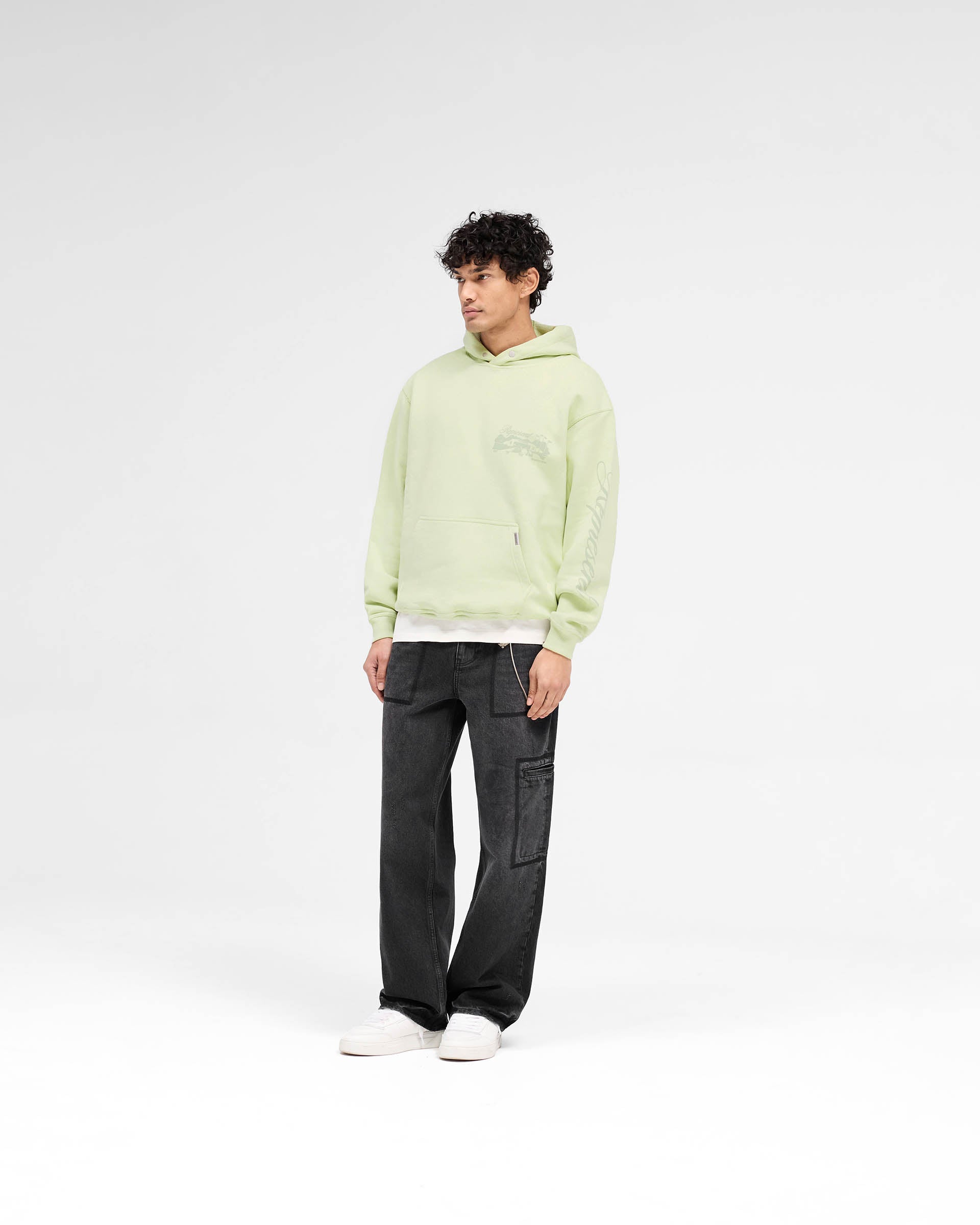 Raceway Hoodie for Men & Women - Soft Matcha Green Pullover Sweatshirt - Casual Streetwear for Running, Gym, and Everyday Comfort