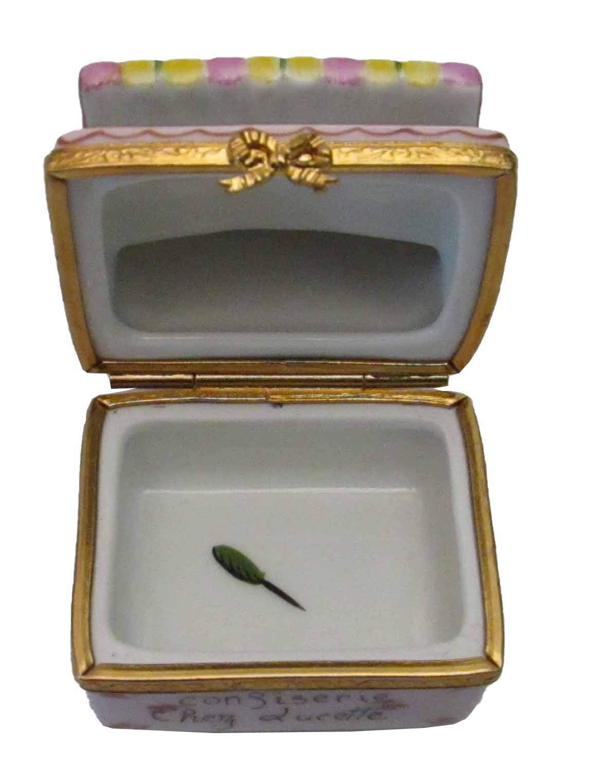 Limoges Porcelain Candy Box - Hand-Painted Lucette's Candy Store Trinket Box | Perfect for Collectors, Gift Giving & Home Décor