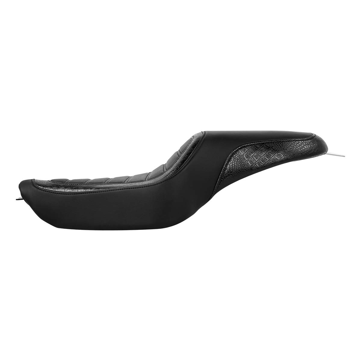 Harley Sportster XL883 XL1200 One-Piece Motorcycle Seat for Driver & Passenger (2004-2022) - Black | Comfortable Ride for Long Distance & City Cruising