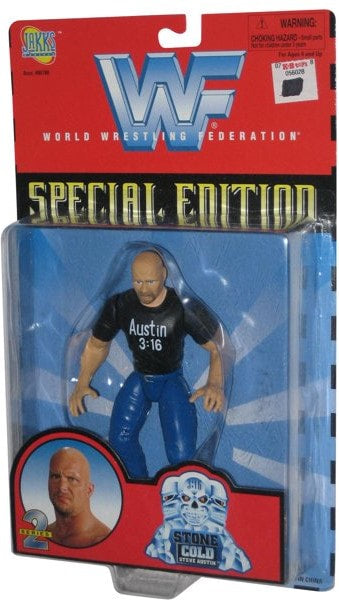 1998 WWF Jakks Pacific Special Edition Series 2 Stone Cold Steve Austin Action Figure - Exclusive Collectible for Wrestling Fans & Nostalgic Gift for WWF Enthusiasts - Perfect for Display, Play, and Memorabilia Collections