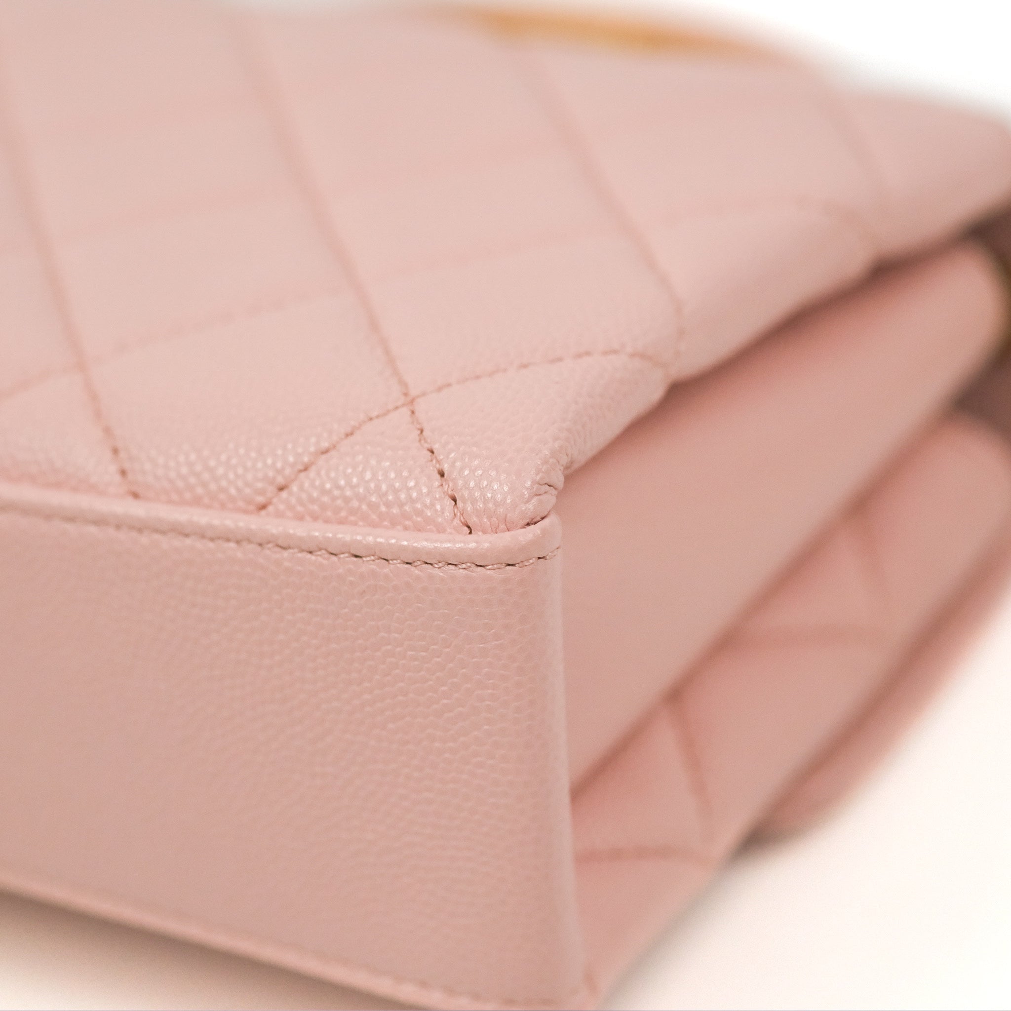 Chanel Carry Me Top Handle Flap Bag in Pink Caviar Leather with Aged Gold Hardware 23S Collection - Perfect for Date Nights, Parties & Special Occasions