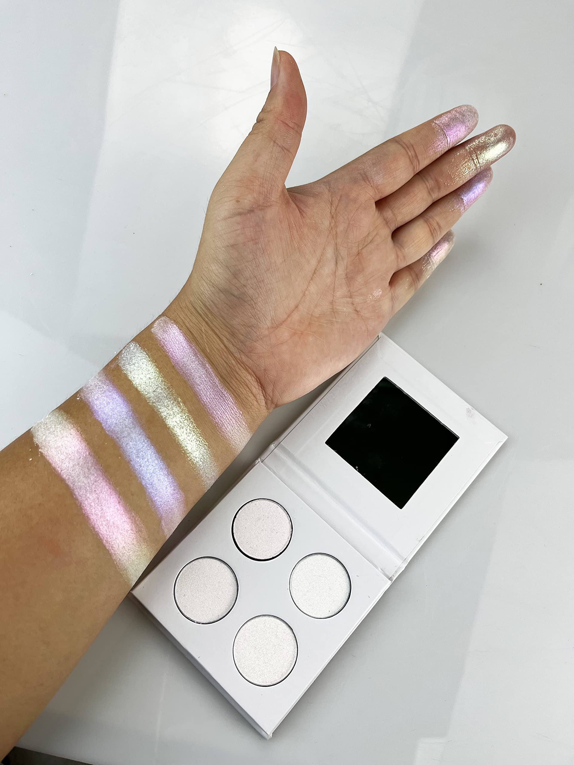 4 Colors Pigmented Eyeshadow Palette - Matte & Duochrome Eyeshadow with Creamy Blendable Texture, Long Lasting Natural Makeup for Day & Night Looks (Makeup-2) - Perfect for Everyday Wear, Parties & Special Occasions
