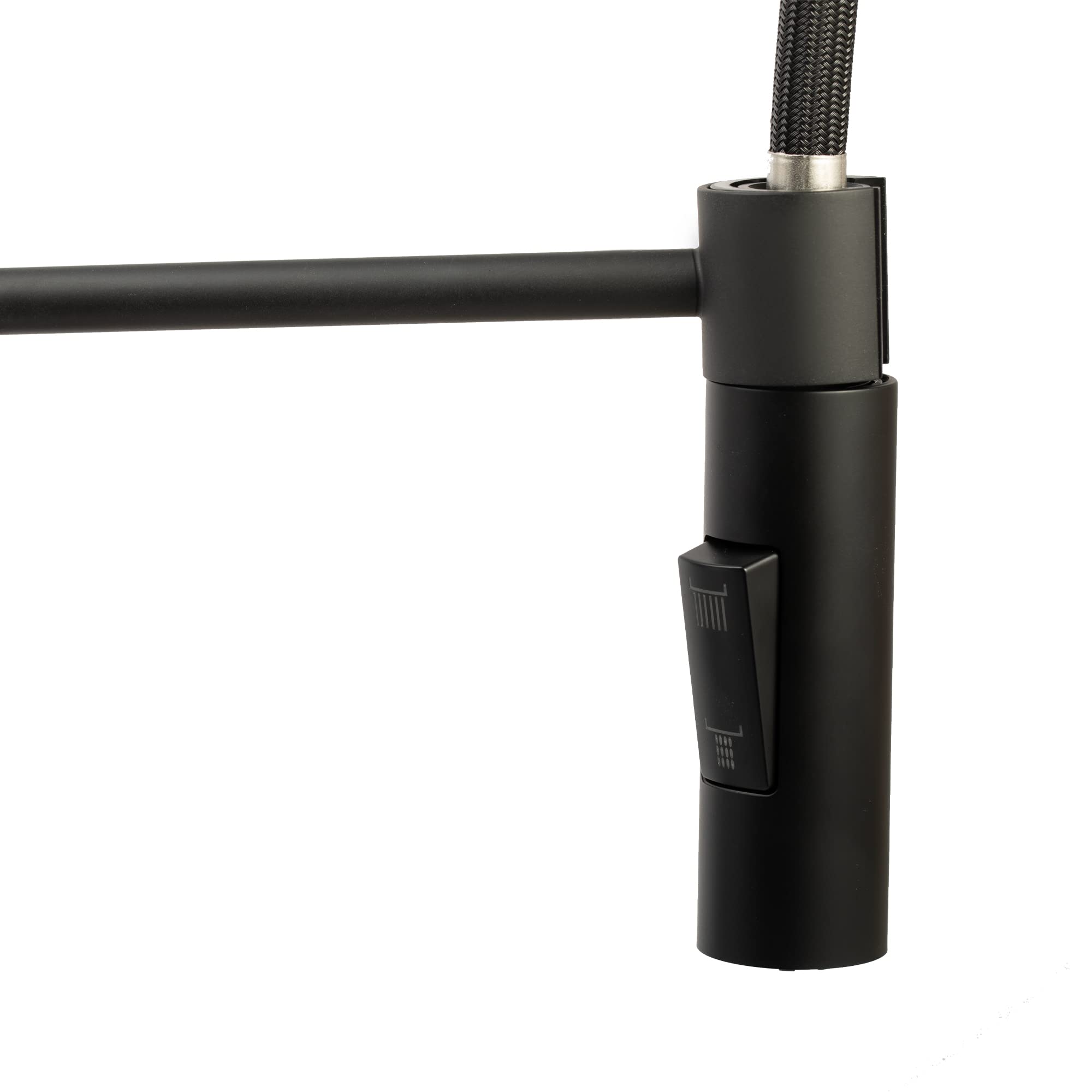 Durable RV Kitchen Faucet with Pull-Down Sprayer - Matte Black for Modern Sinks