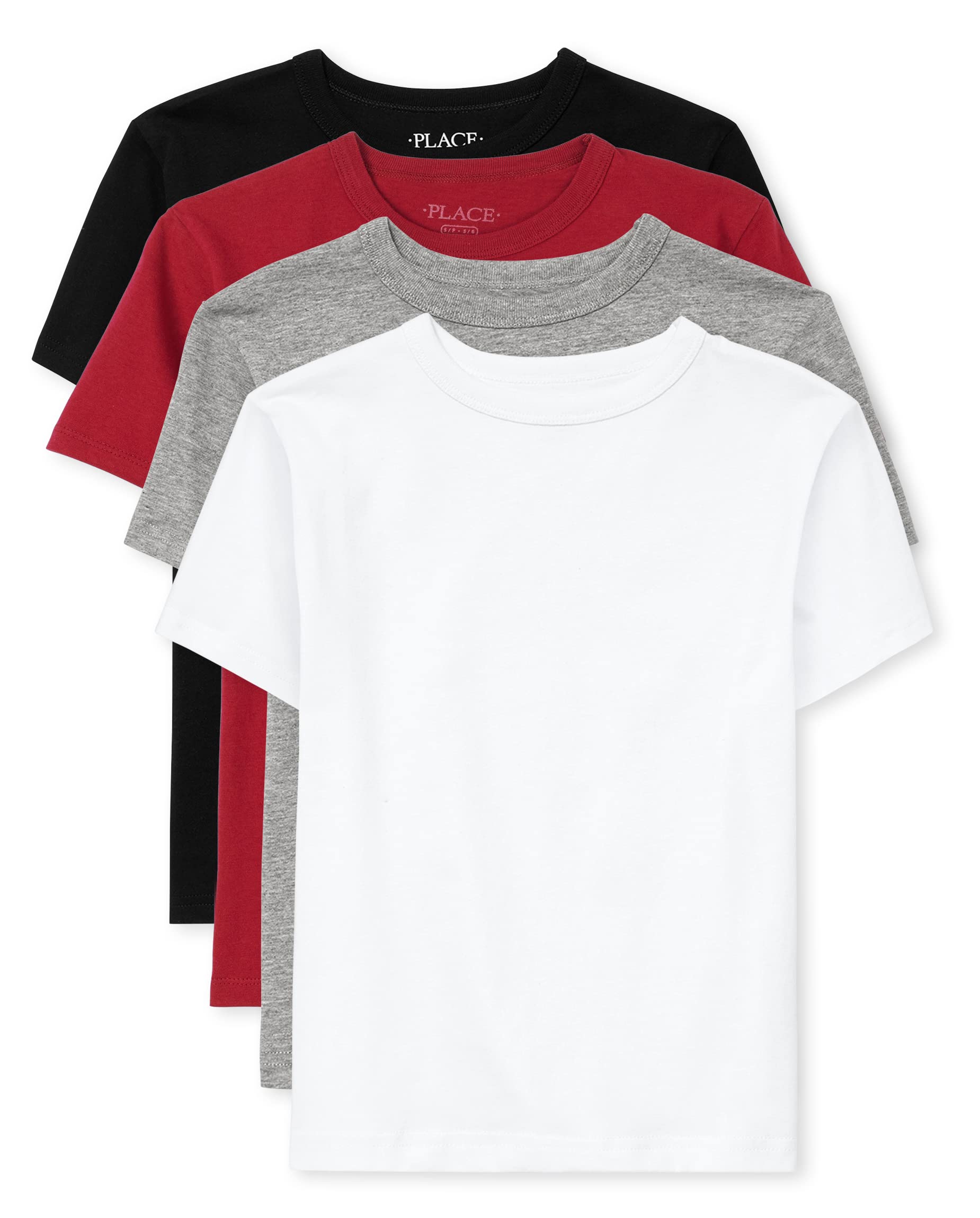 The Children's Place Boys Basic Short Sleeve T-Shirt - Soft Cotton Crewneck Tee for Kids | Playtime, School & Everyday Wear