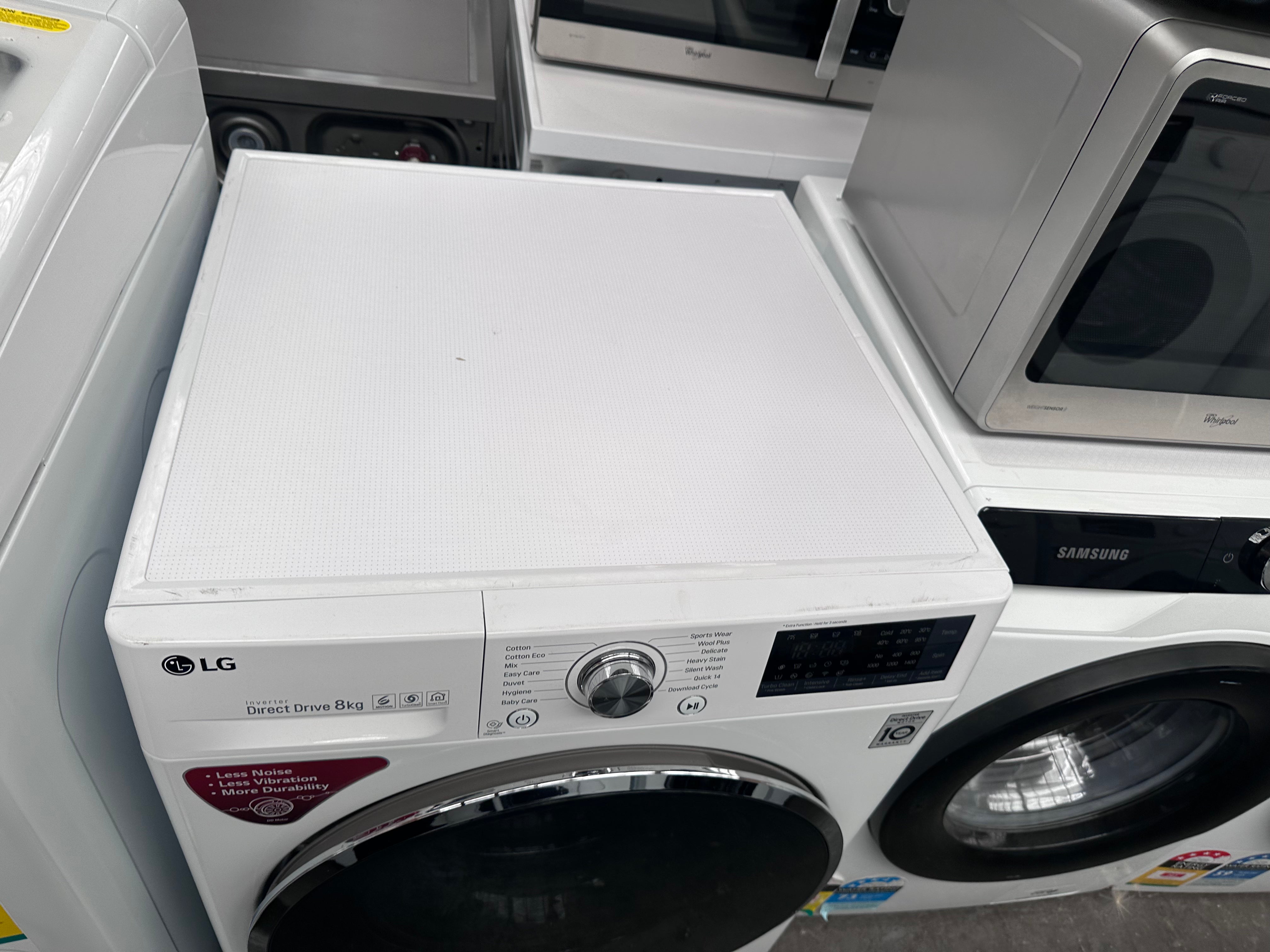 LG 8kg Front Load Washing Machine - Energy Efficient, Quiet Operation [Certified Refurbished] - Perfect for Apartments, Small Homes & Laundry Rooms