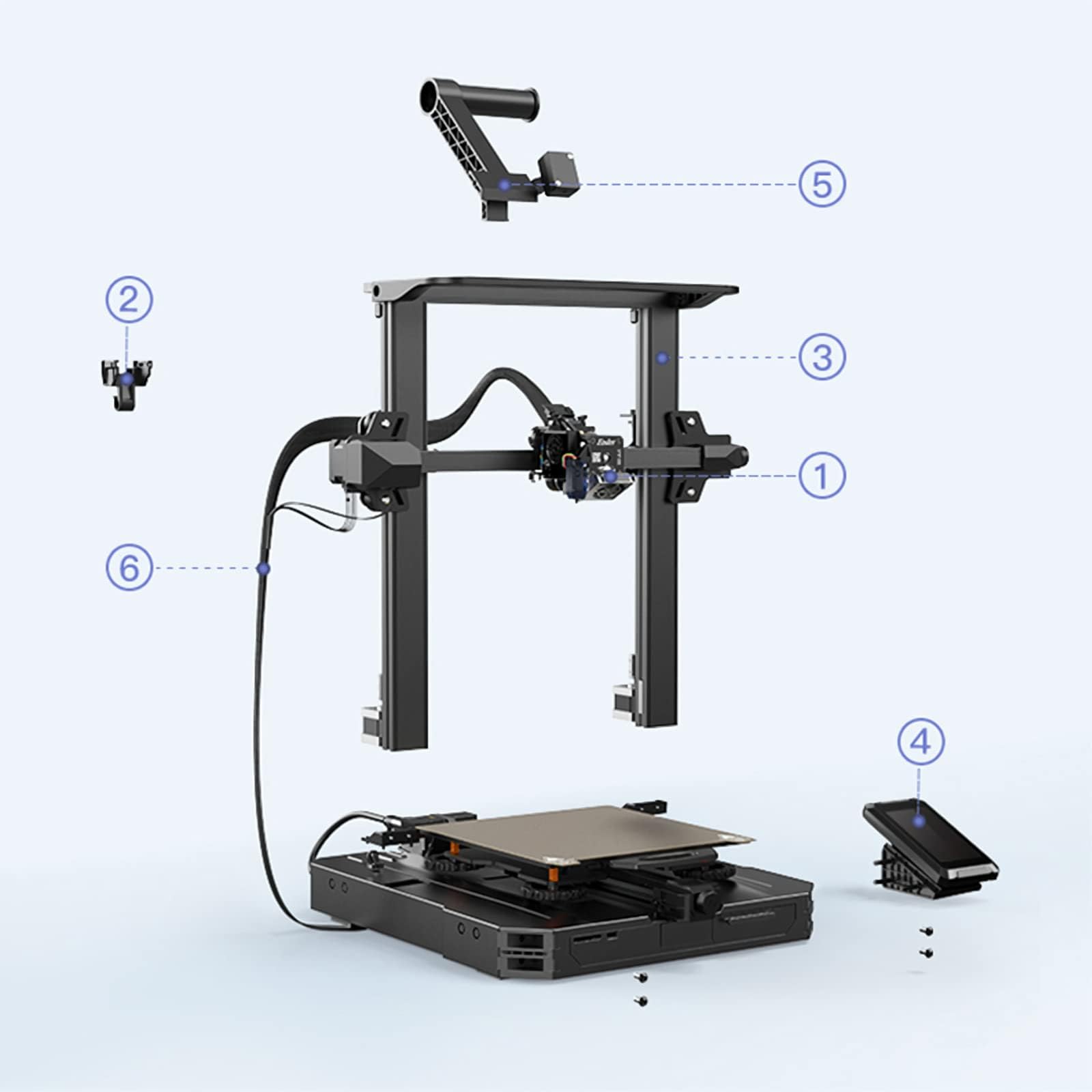 Official Creality Ender 3 S1 Pro 3D Printer with High-Temperature Nozzle, All-Metal Direct Drive Extruder & PEI Magnetic Bed - CR Touch Auto Leveling, 220x220x270mm Build Volume - Perfect for Home DIY Projects, Prototyping & Hobbyist 3D Printing