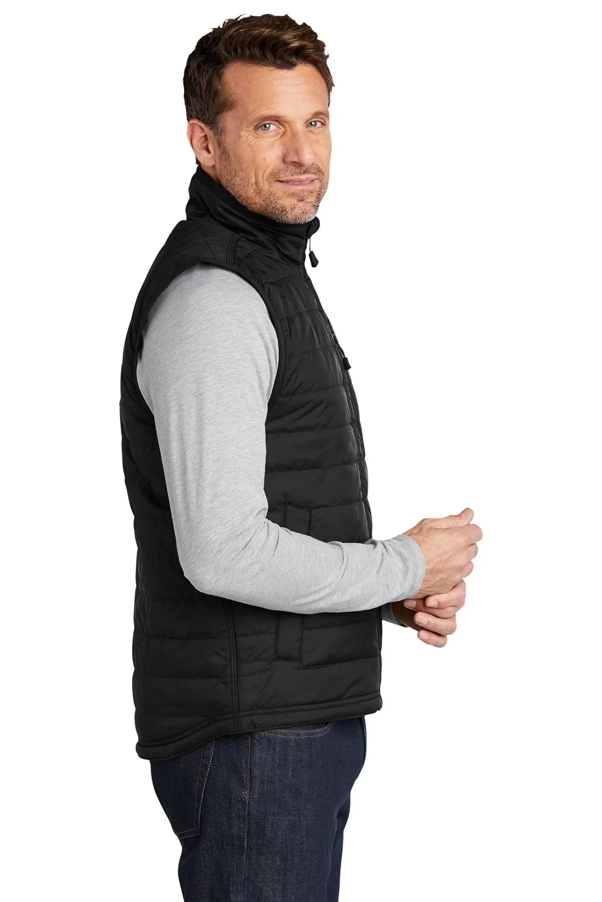 Carhartt Gilliam Vest for Men - Black Work Vest with Durable Construction for Outdoor Jobs, Hunting & Construction Work