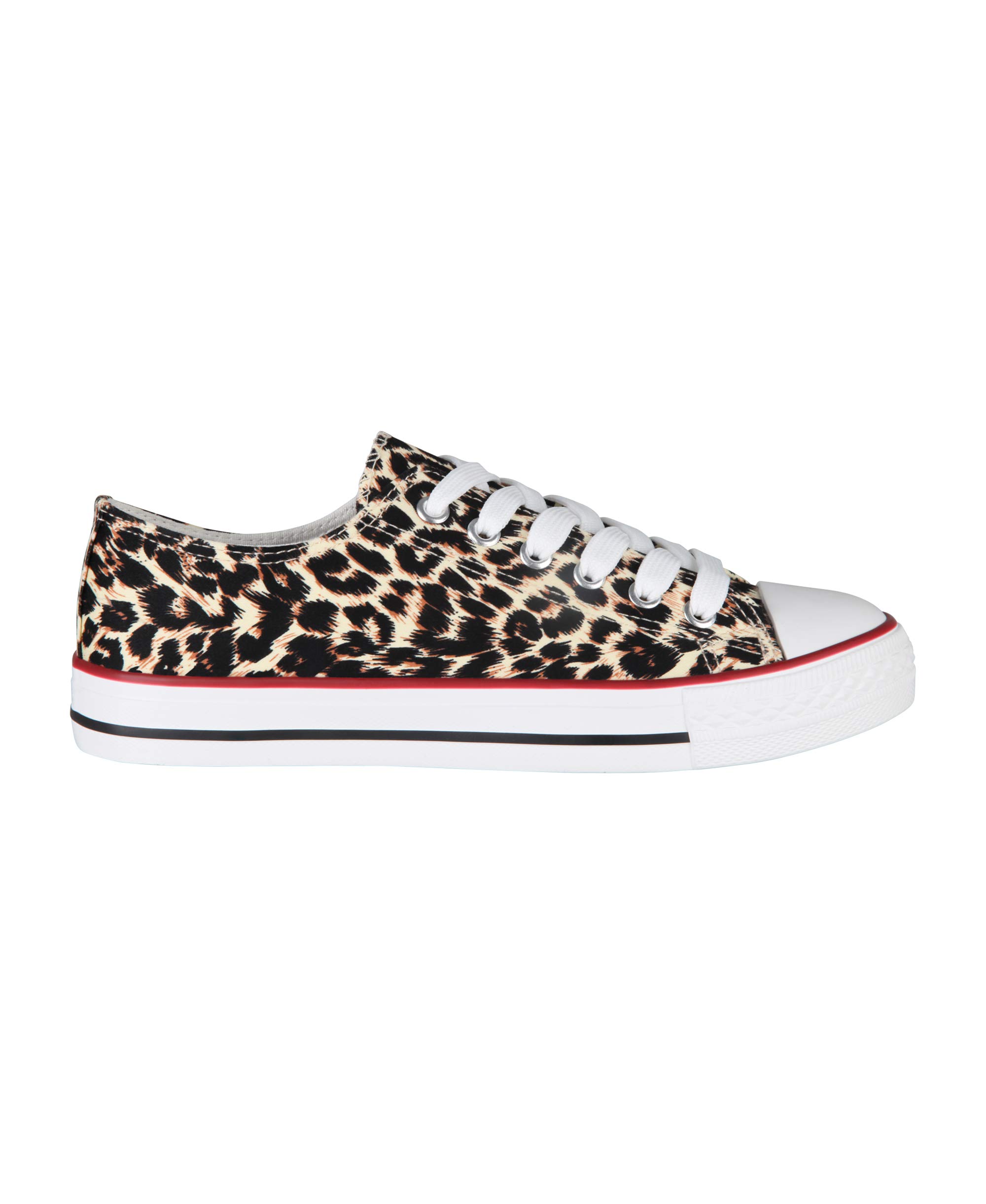 KRISP Women's Low Top Canvas Sneakers - Classic Lace-Up Slip On Casual Shoes for Women & Girls | Perfect for Walking, School, and Everyday Fashion