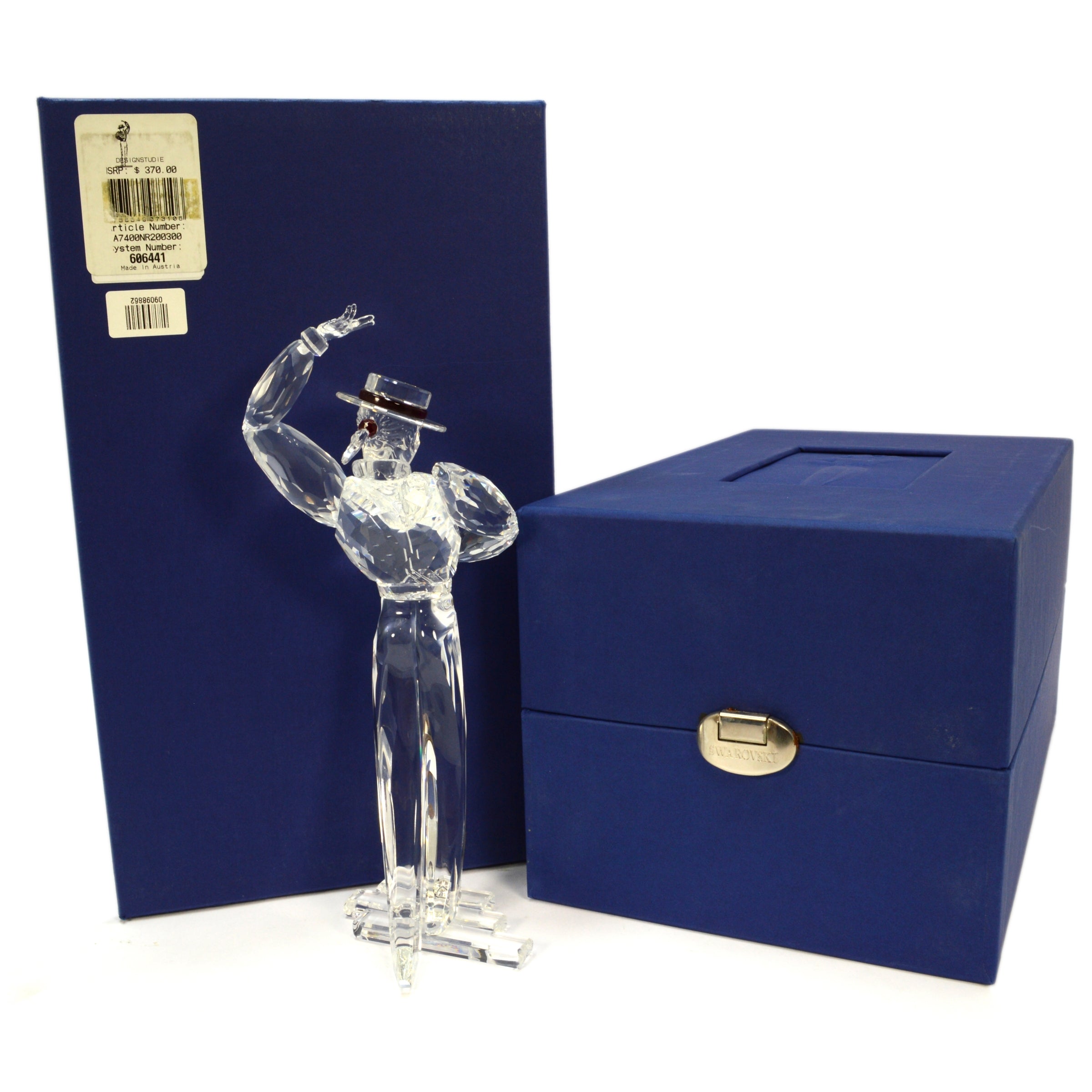 2003 Swarovski Crystal Antonio Figurine with Stand - Magic of Dance #606441 in Original Box | Elegant Home Decor & Collector's Item for Dance Enthusiasts