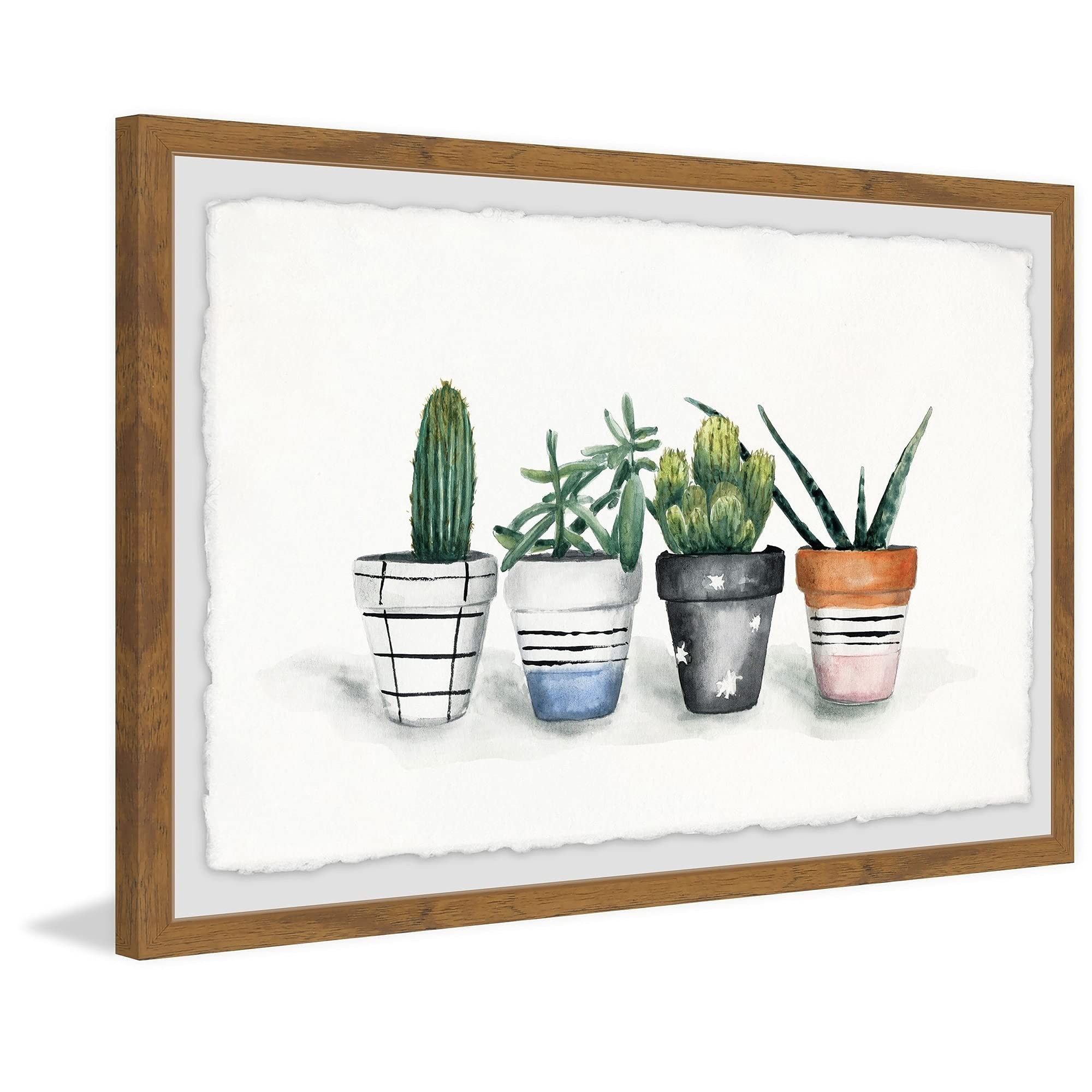 Handmade Fashion Pots Framed Print 36x24 by Marmont Hill - Perfect for Home Decor, Living Room Wall Art & Gift Ideas