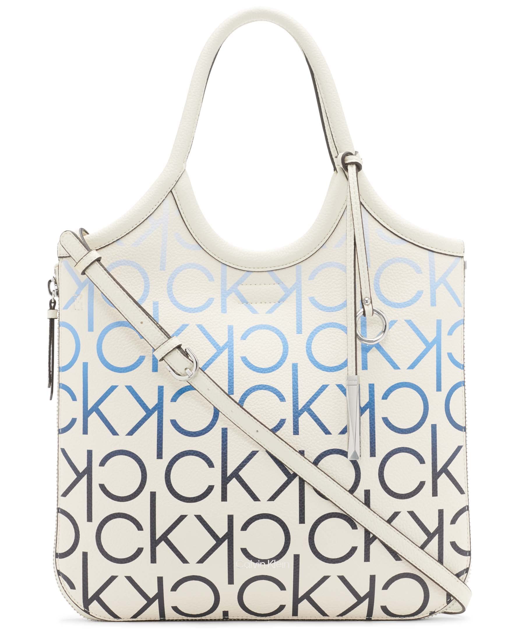 Calvin Klein Gabrianna Novelty Slim Side Zip Tote Bag for Women - Stylish & Functional Work & Travel Purse | Perfect for Office, Commute & Weekend Getaways