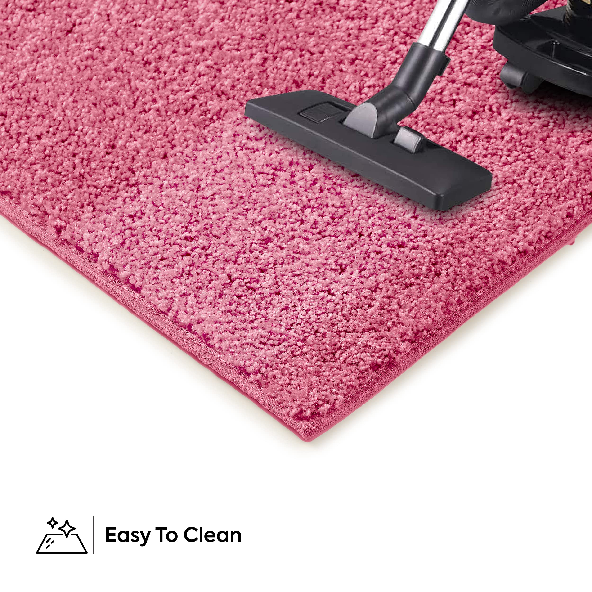 Galaxy Way Pet Friendly Area Rugs Pink - 6' Round Indoor Rug, Stain & Fade Resistant, Non-Slip Backing, Soft & Durable - Perfect for Living Room, Bedroom, Dining Room, Entryway, Nursery, Wedding Decor - Made in USA | Great for Homes with Pets & Kids