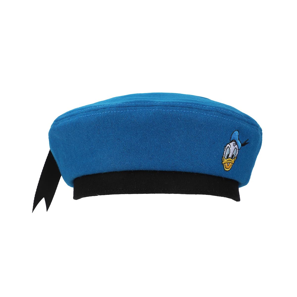 Disney Donald Duck-Inspired Blue Beret Hat - Vintage Cartoon Character Fashion Accessory for Cosplay, Costume Parties & Disney Theme Park Visits