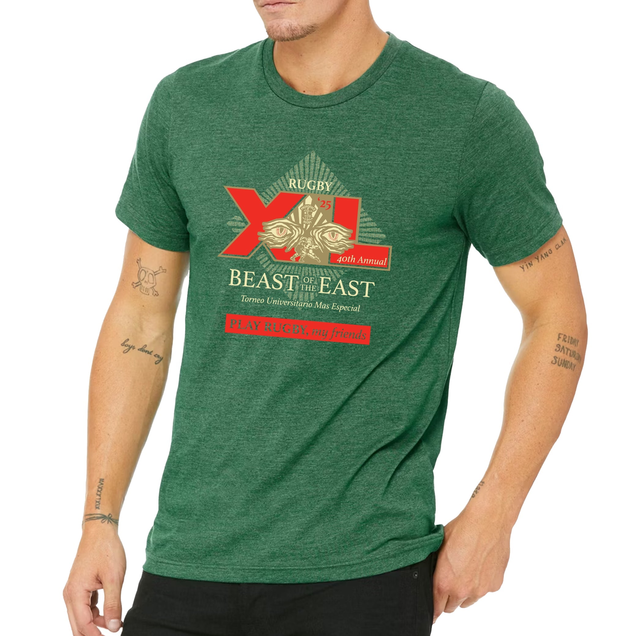 BOE '25 Dos Beast Graphic T-Shirt for Men - Cool Vintage Style Cotton Tee - Perfect for Casual Wear, Street Fashion & Everyday Outfits