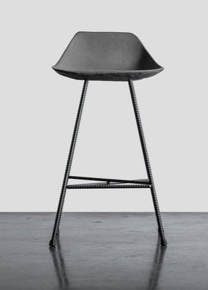 Hauteville 670 Counter Stool by Lyon Beton - Modern Bar Stool with Metal Frame & Comfortable Seat - Perfect for Kitchen Island, Breakfast Bar & Home Decor