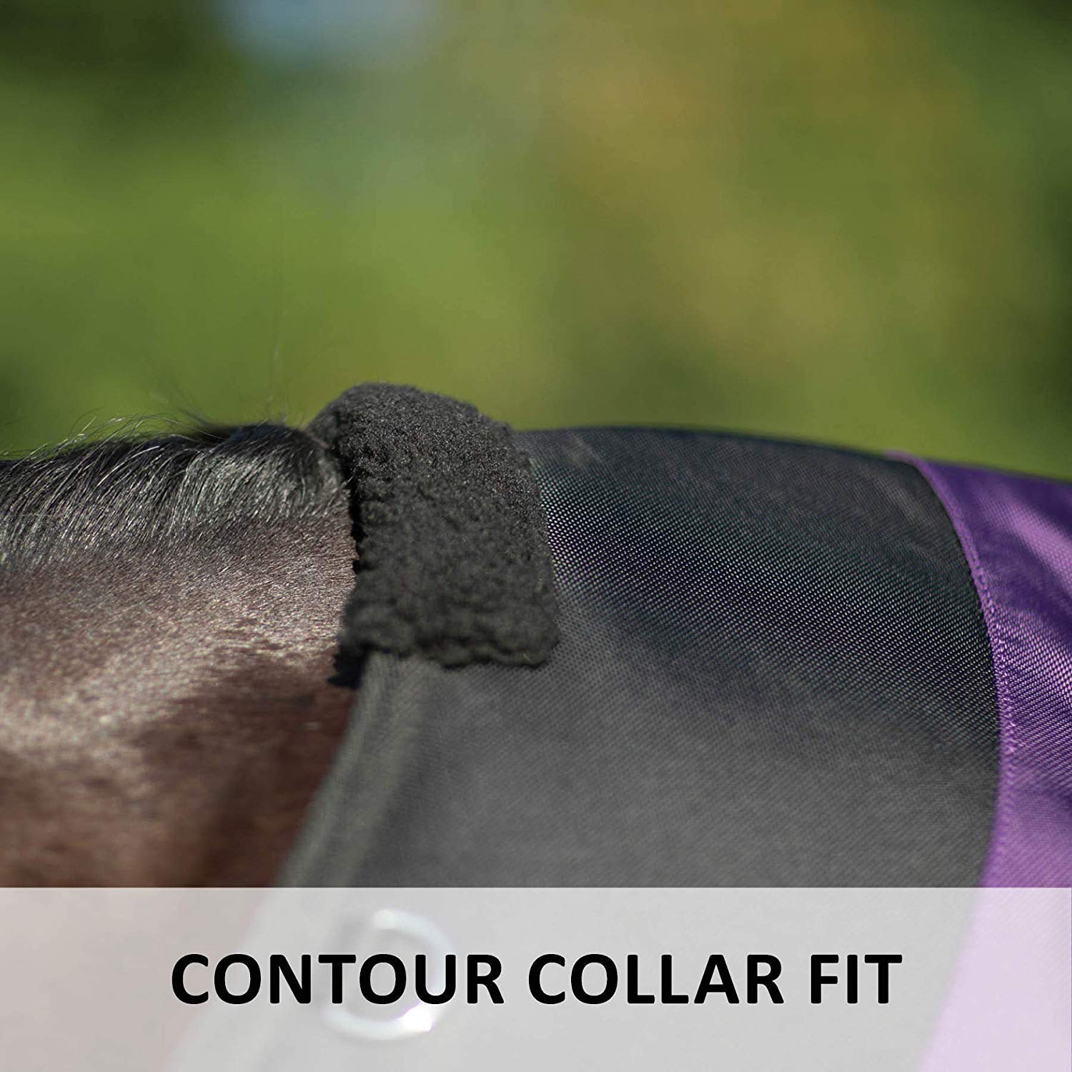 Contour Collar Classic II Horse Turnout Blanket - Waterproof Winter Horse Blanket with Bellyband Closure | Weather Protection for Cold Seasons | Ideal for Stable, Pasture & Riding