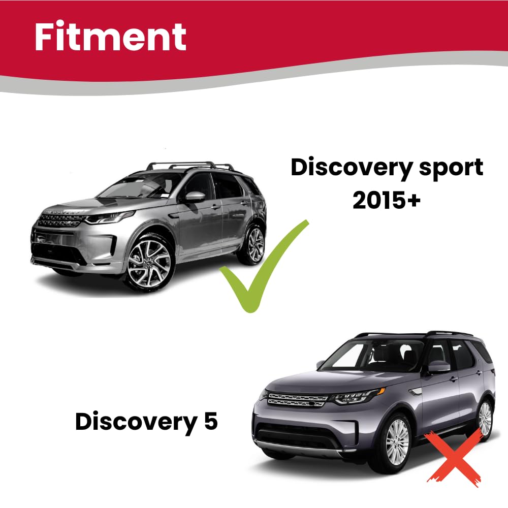 Universal Black Roof Rack Rail Bar for Land Rover Discovery Sport 2015-2025 | Heavy Duty Luggage Cargo Carrier | Perfect for Road Trips, Camping & Outdoor Adventures