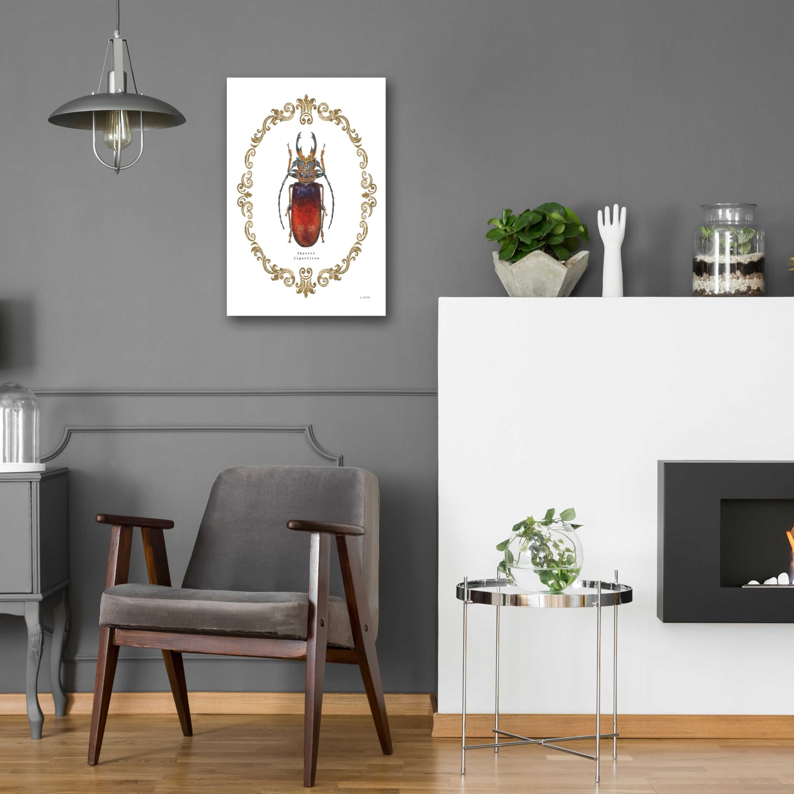 Adorning Coleoptera I by James Wiens - 16x24 Inch Acrylic Glass Wall Art Painting | Modern Home Decor for Living Room, Bedroom & Office
