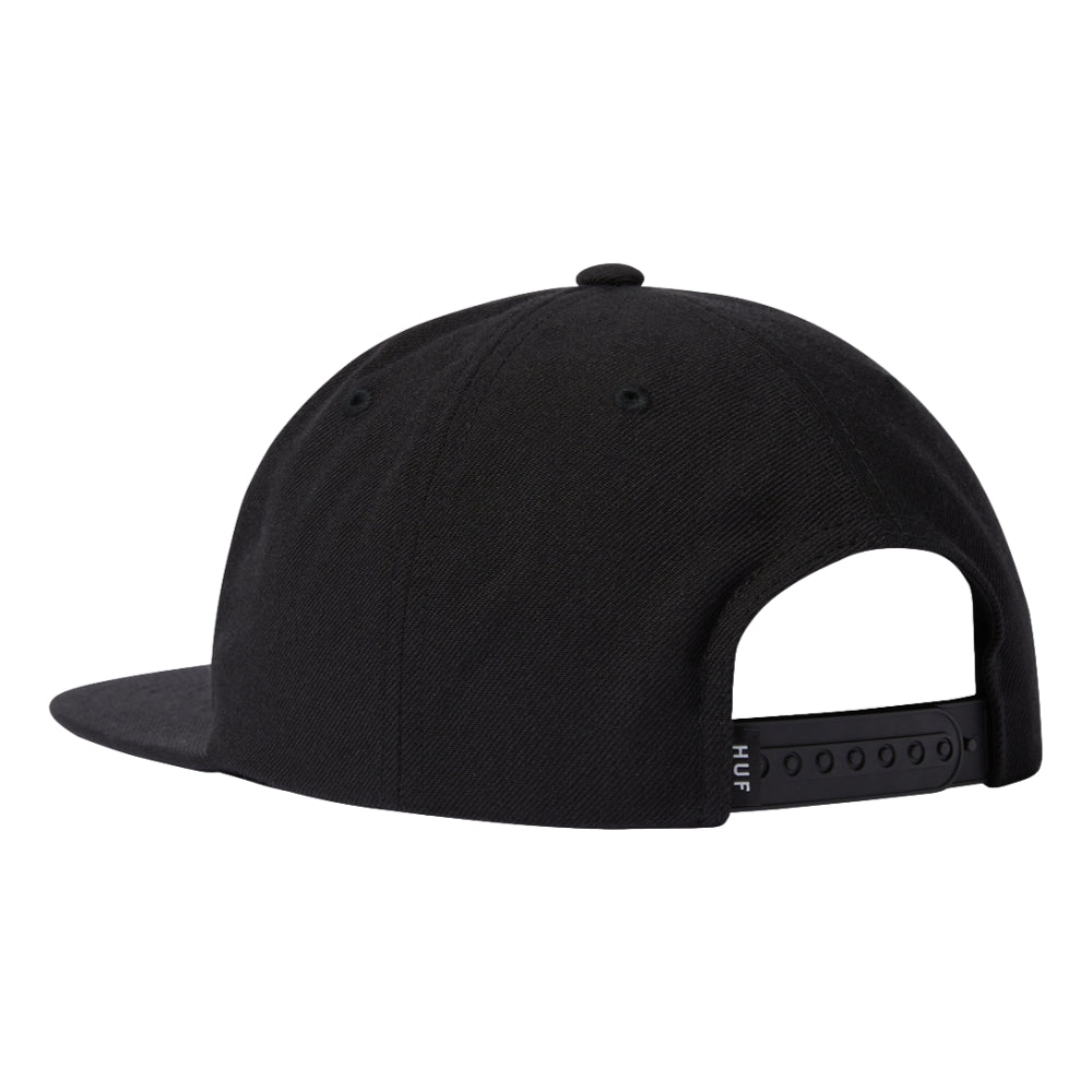 HUF BUD BOY 6-Panel Snapback Hat - Black | Adjustable Streetwear Cap for Men & Women | Perfect for Skateboarding, Hip-Hop Fashion & Urban Outfits