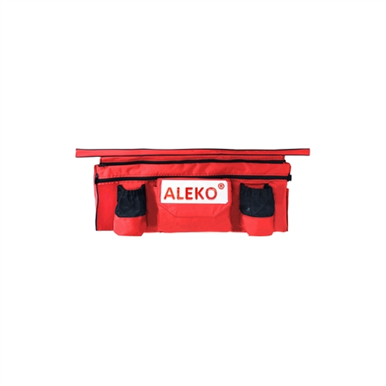 Aleko Boats Waterproof Inflatable Boat Seat Cushion with Storage Bag & Pockets - 33 x 8 Inches, Red - Perfect for Fishing, Boating & Outdoor Water Activities