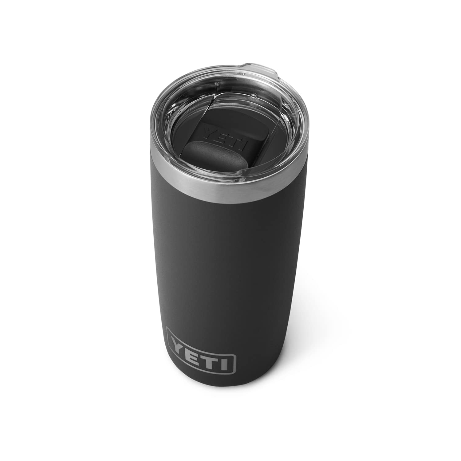 YETI Rambler 10 oz Stainless Steel Vacuum Insulated Tumbler with MagSlider Lid - Black - Keeps Drinks Hot/Cold for Hours - Perfect for Coffee, Hiking, Camping & Office Use