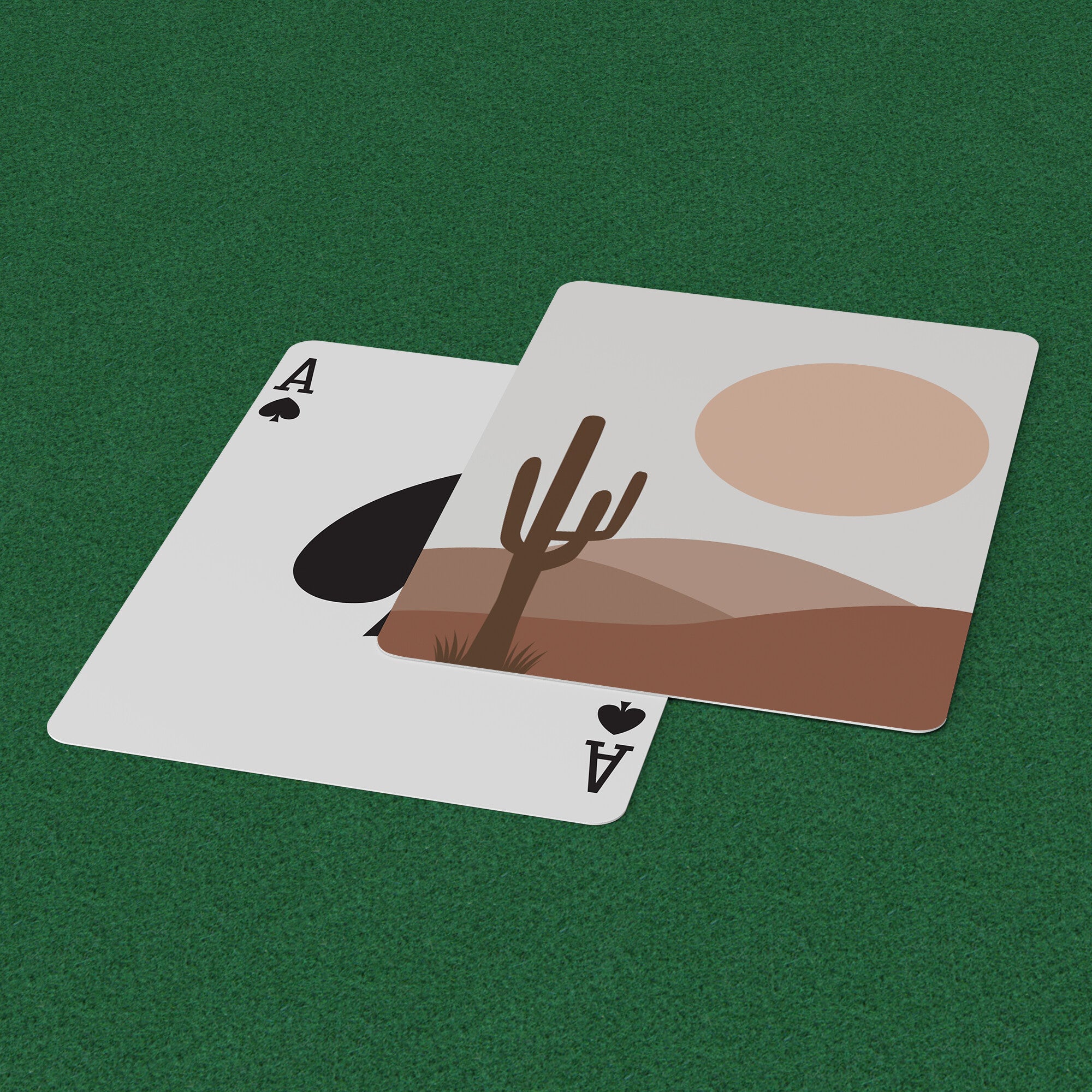 Premium Desert Sunrise Playing Cards - Elegant Deck for Poker, Blackjack & Magic Tricks - Perfect Gift for Card Players & Collectors - Ideal for Game Nights, Travel & Casino Parties