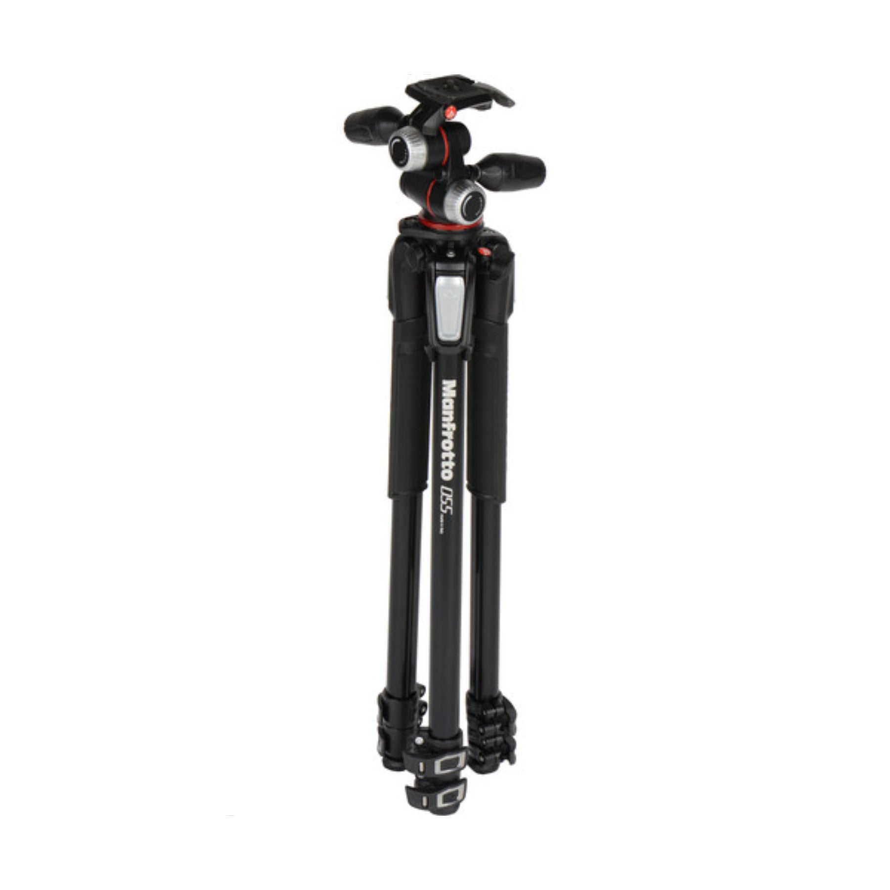 Manfrotto MK055XPRO3 3W Aluminum Tripod with 3-Way Pan/Tilt Head - Professional Camera Tripod for Photography, Videography & Travel - Stable Support for DSLR, Mirrorless & Video Cameras
