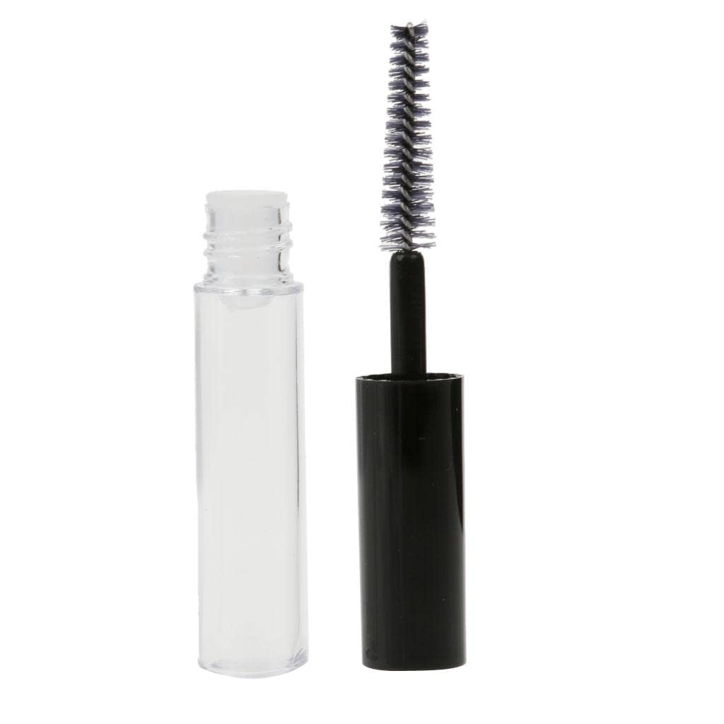 4ML Clear Plastic Empty Mascara Bottle & Lip Gloss Tube Set - DIY Eyelash Growth Serum & Cosmetic Container for Makeup Artists | Perfect for Home Beauty, Salon Use & Travel Essentials
