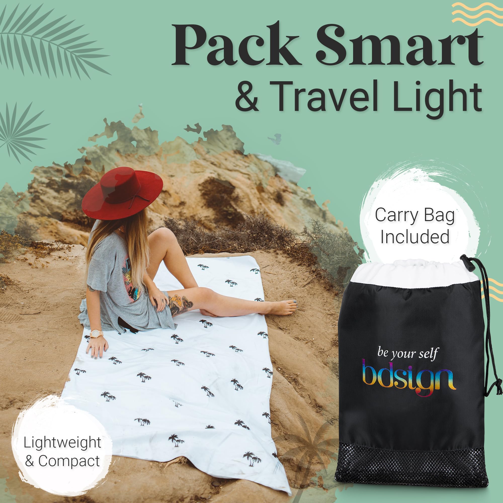 Premium Microfiber Beach Towel - Extra Large 74