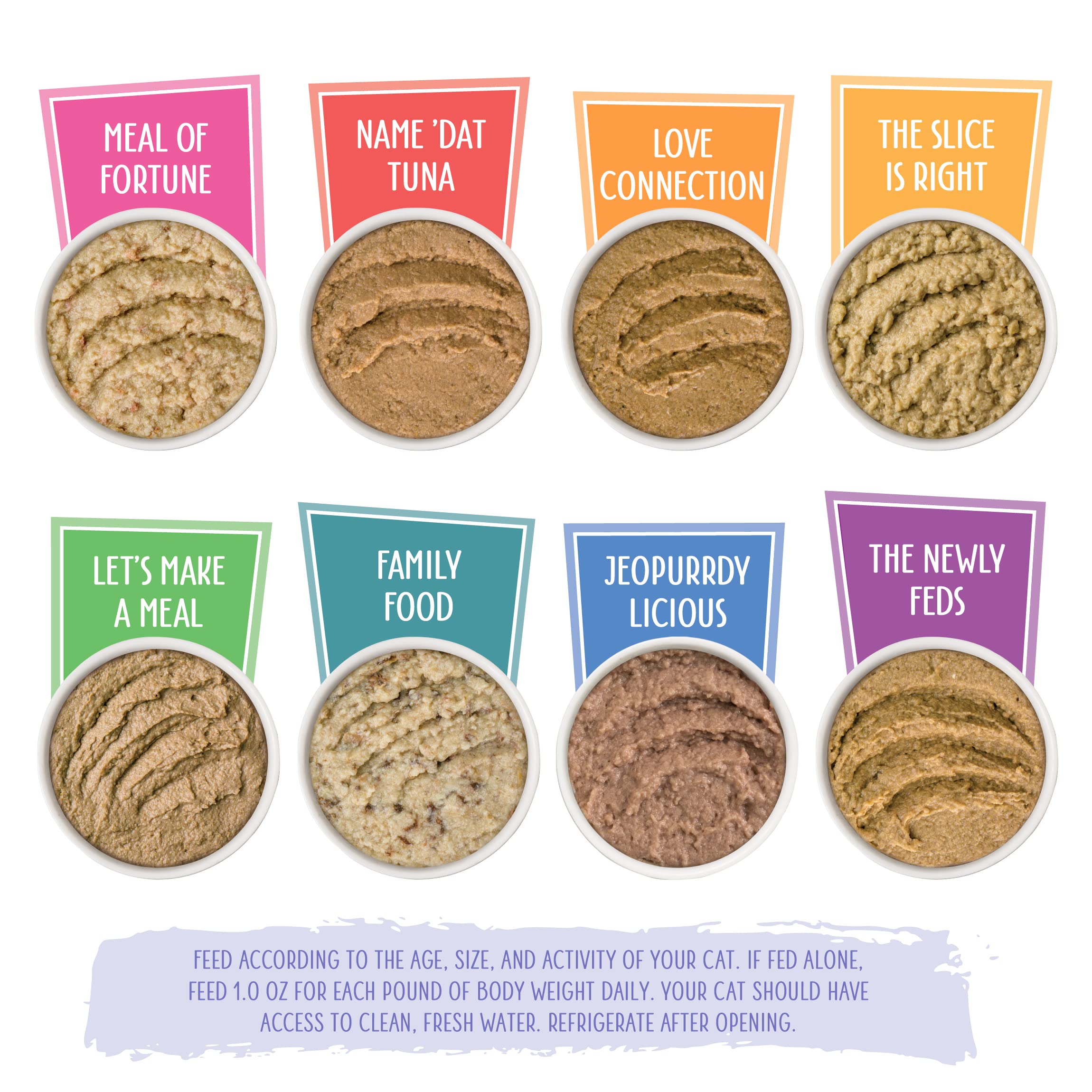 Weruva Slide N' Serve Paté Wet Cat Food - The Showcase Chowdown Variety Pack (16 Count, 2.8oz Pouches) | Grain-Free, High Protein Cat Treats for All Life Stages | Perfect for Indoor Cats, Picky Eaters & Mealtime Enrichment
