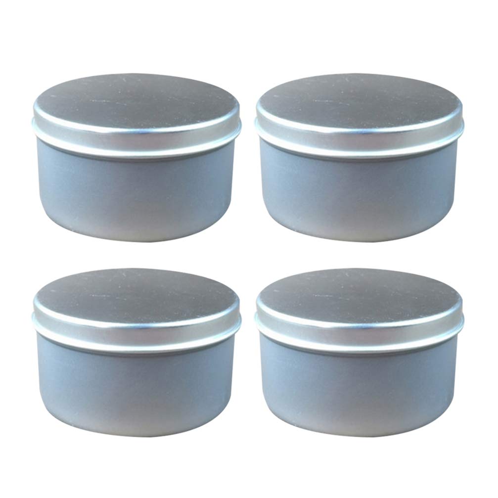 BESPORTBLE 4-Piece Travel Tea & Cosmetic Storage Containers - Round Candle Tins, DIY Candle Making, Coffee Cup Holder, Wax Containers, Empty Candy Box - Perfect for Home Decor, Gifts, and Crafting Projects