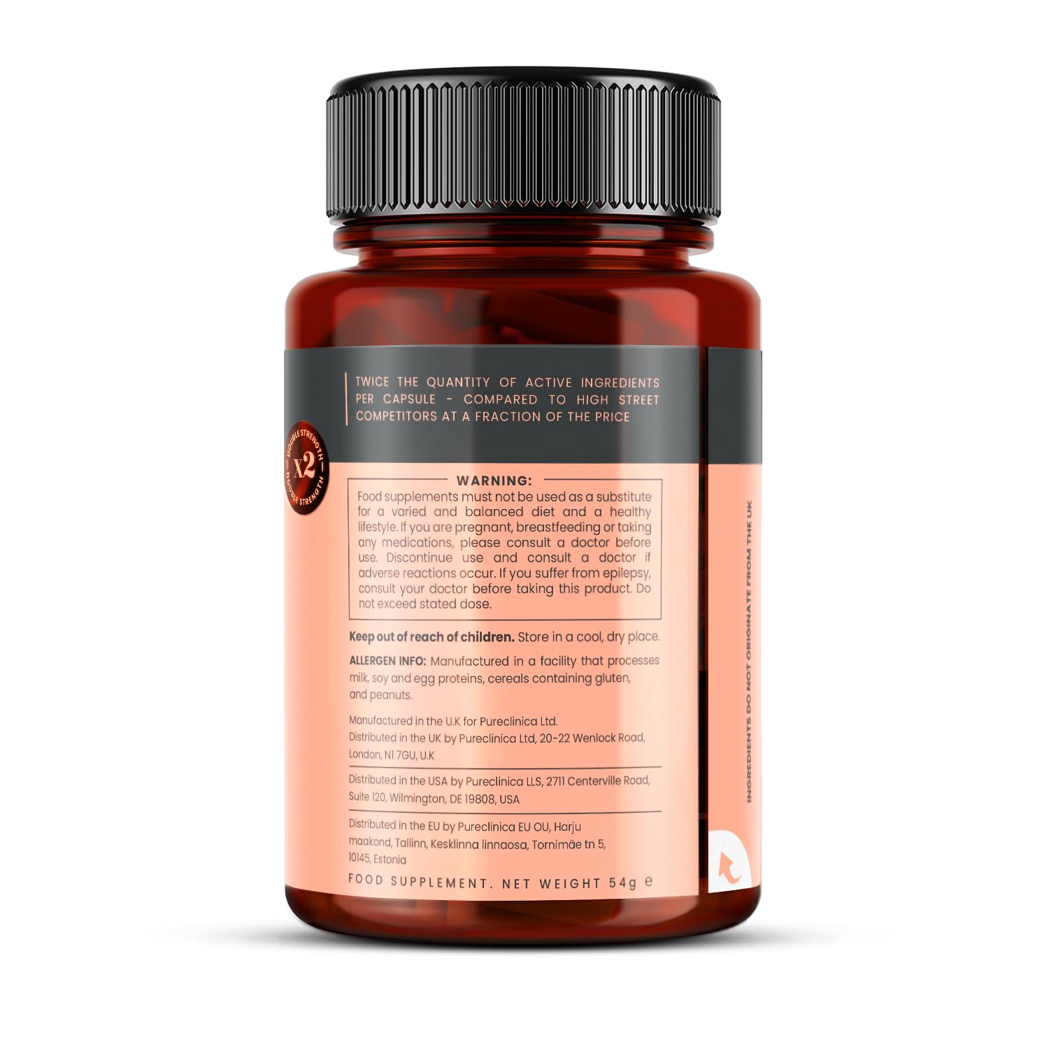 Double Strength Cissus Quadrangularis 1000mg - 1080 Veggie Capsules (6 x 180 Bottles) | Joint Support & Bone Health Supplement | Ideal for Athletes, Fitness Enthusiasts & Active Lifestyles