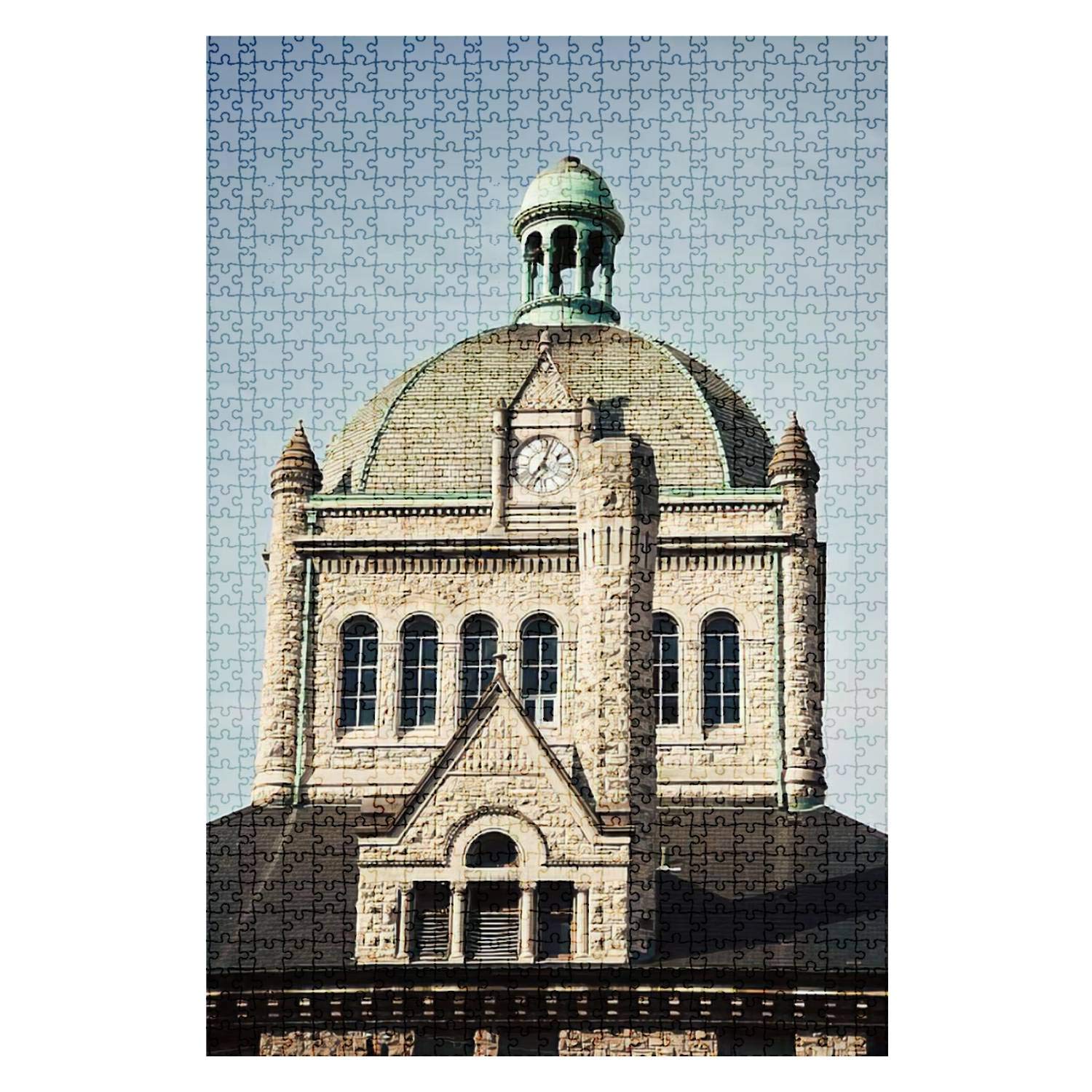 1000-Piece Wooden Jigsaw Puzzle of Historic Lexington Downtown Buildings - Challenging DIY Toy for Adults & Kids | Perfect for Family Game Night, Classroom Activities & Stress Relief