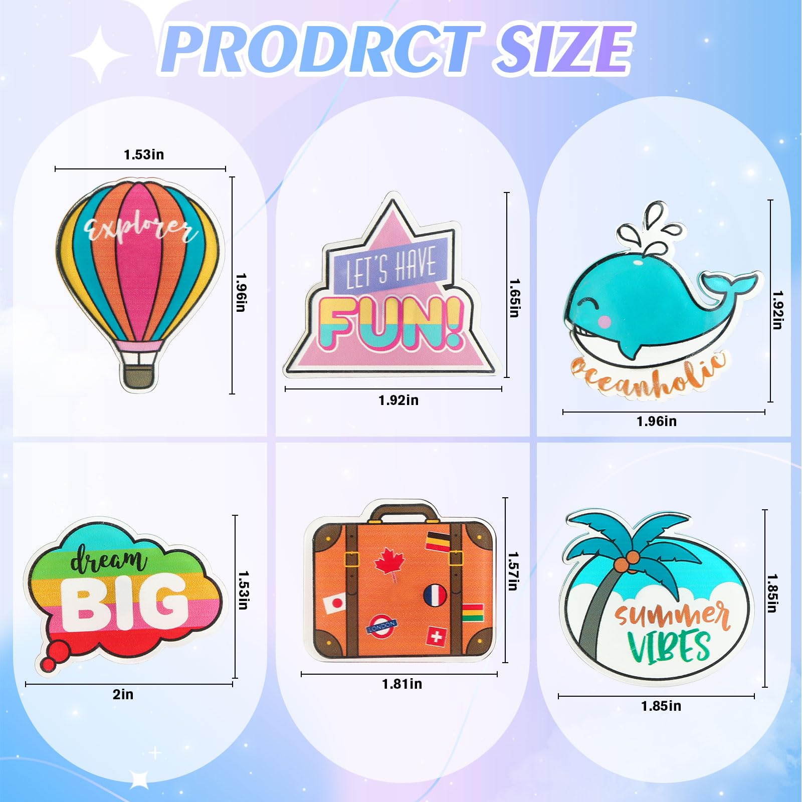 Bogg Bag Charms - Stylish Women's Accessories for Simply Southern Beach Totes | Decorative Inserts for Rubber Beach Bags | Perfect for Pool Parties, Beach Trips & Summer Vacations