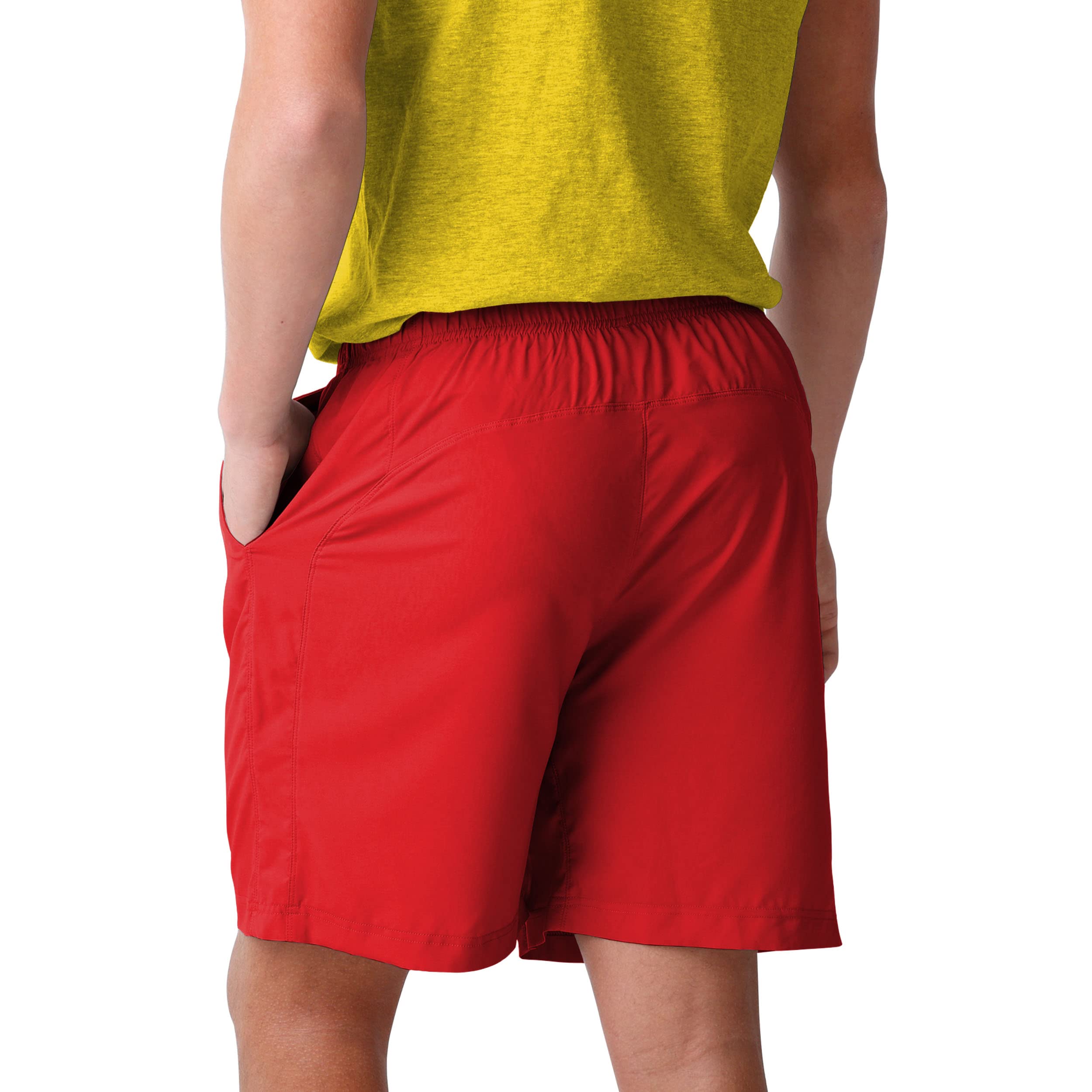 FOCO Men's NFL Team Logo Woven Athletic Shorts - Comfortable Breathable Workout & Lounge Shorts for Football Fans - Perfect for Game Day, Gym, and Casual Wear