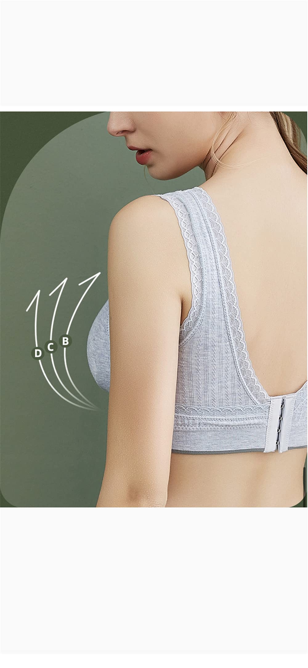 2 Pack Women's Maternity Nursing Bras - Wireless Crossover Sleep Bra with Removable Light Padding & Adjustable Back Buckle | Comfortable for Pregnancy, Breastfeeding & Nighttime Wear