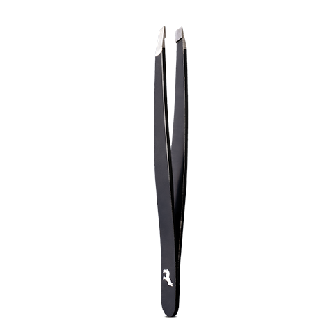 Premium Stainless Steel Tweezers - Professional Slant Tip & Pointed Tweezers for Eyebrows, Splinters & Ingrown Hairs - Perfect for Grooming, First Aid & Beauty Kits