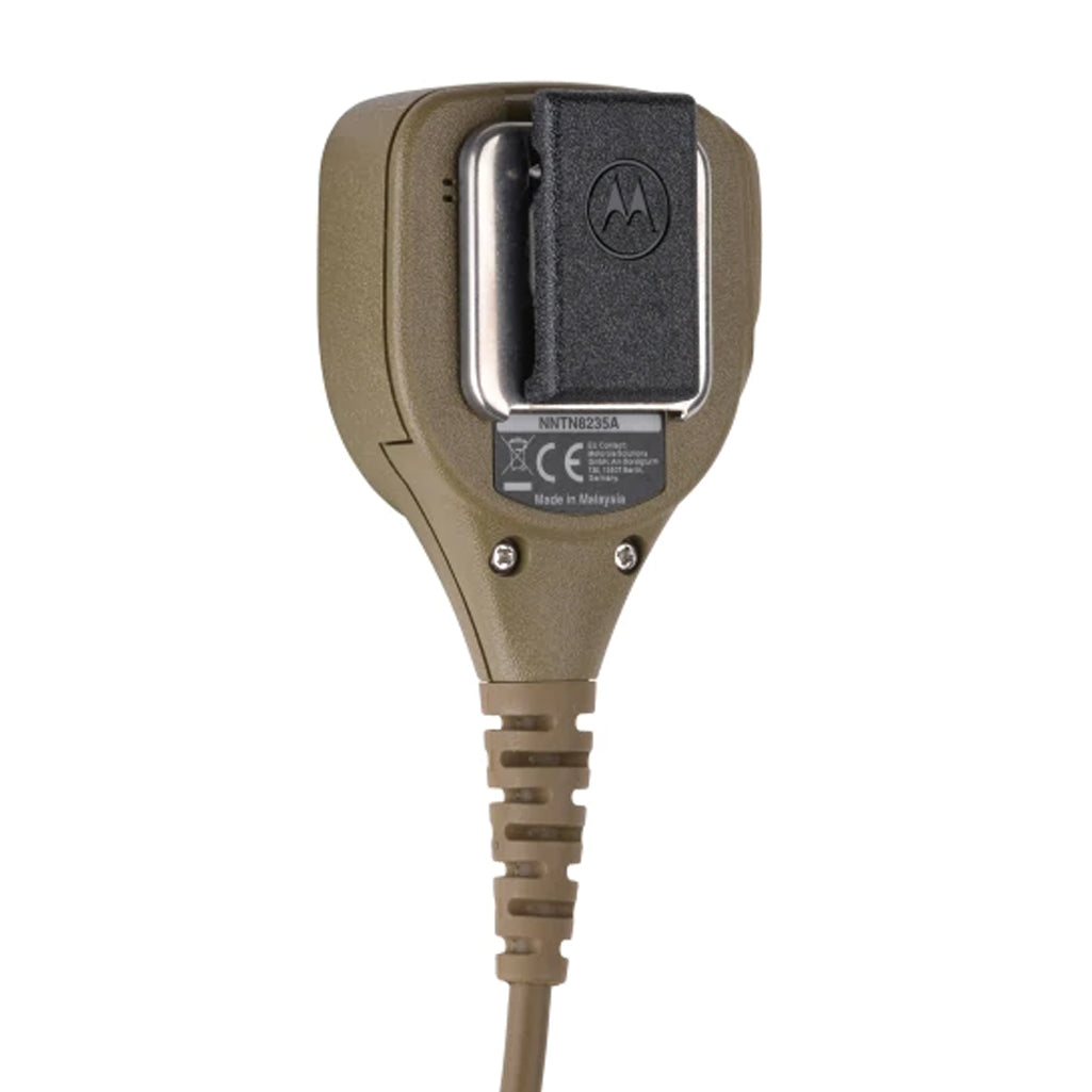 Motorola NNTN8235 Two-Way Radio Remote Speaker Microphone - Hands-Free Communication for Security, Construction & Outdoor Adventures