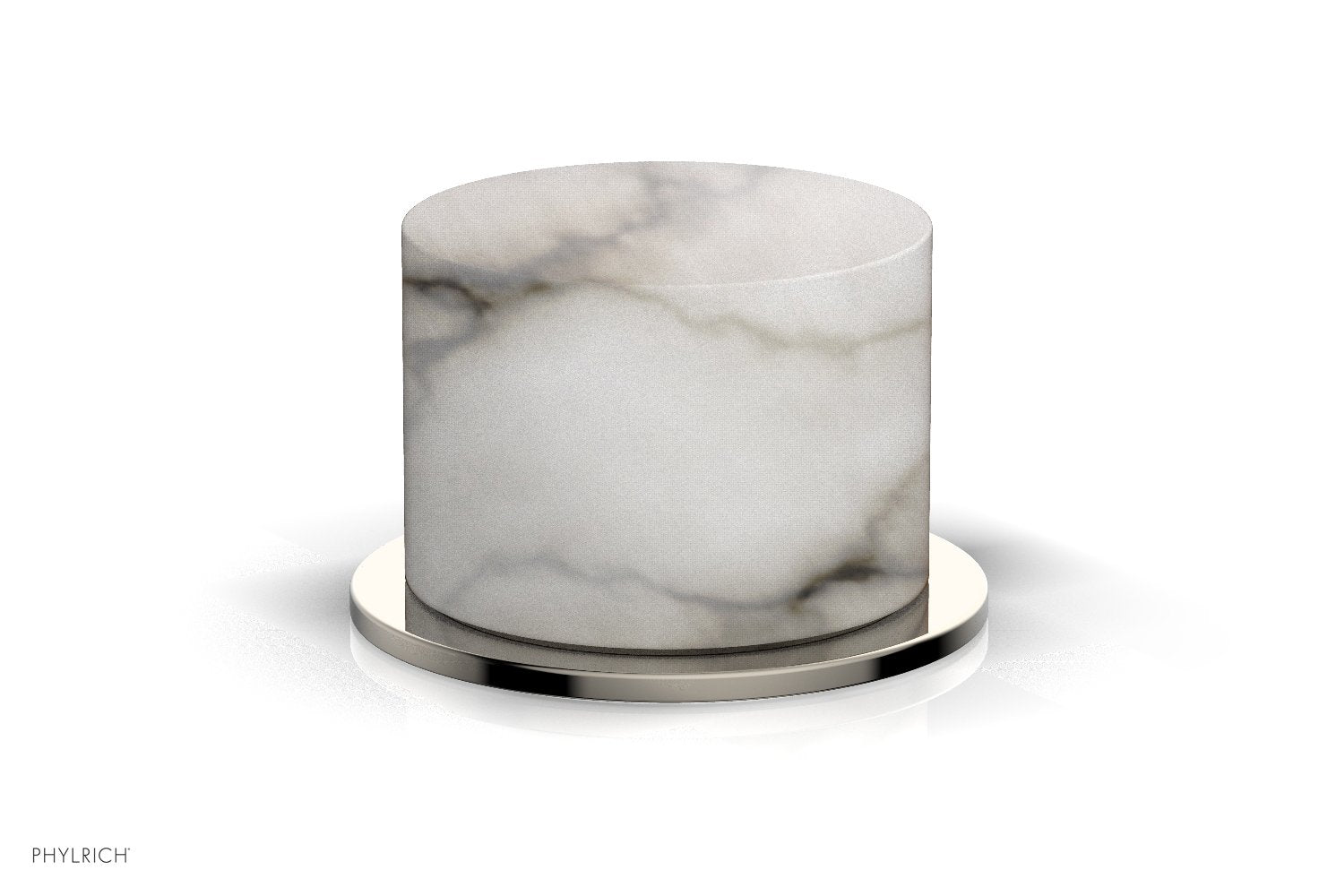 BASIC II Volume Control/Diverter Trim with White Marble Handle - 230 37 - Perfect for Bathroom and Shower Faucet Upgrades