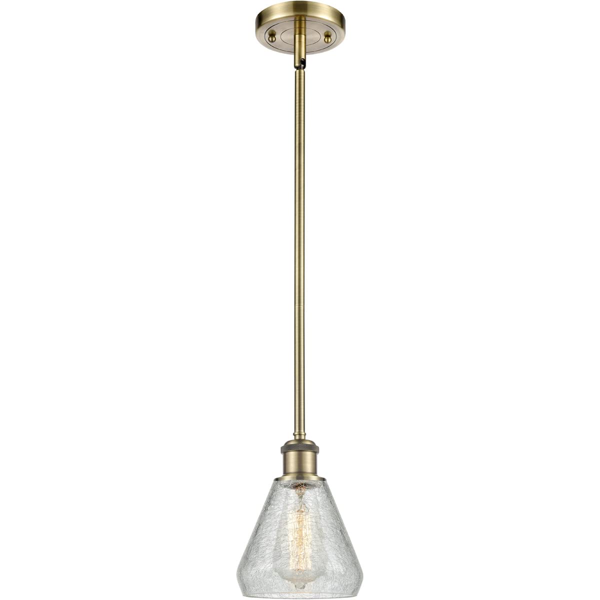 Innovations 516-1S-AB-G275-LED Modern Mini LED Pendant Light - Ballston Collection - Perfect for Kitchen Island, Dining Room & Bedroom Lighting