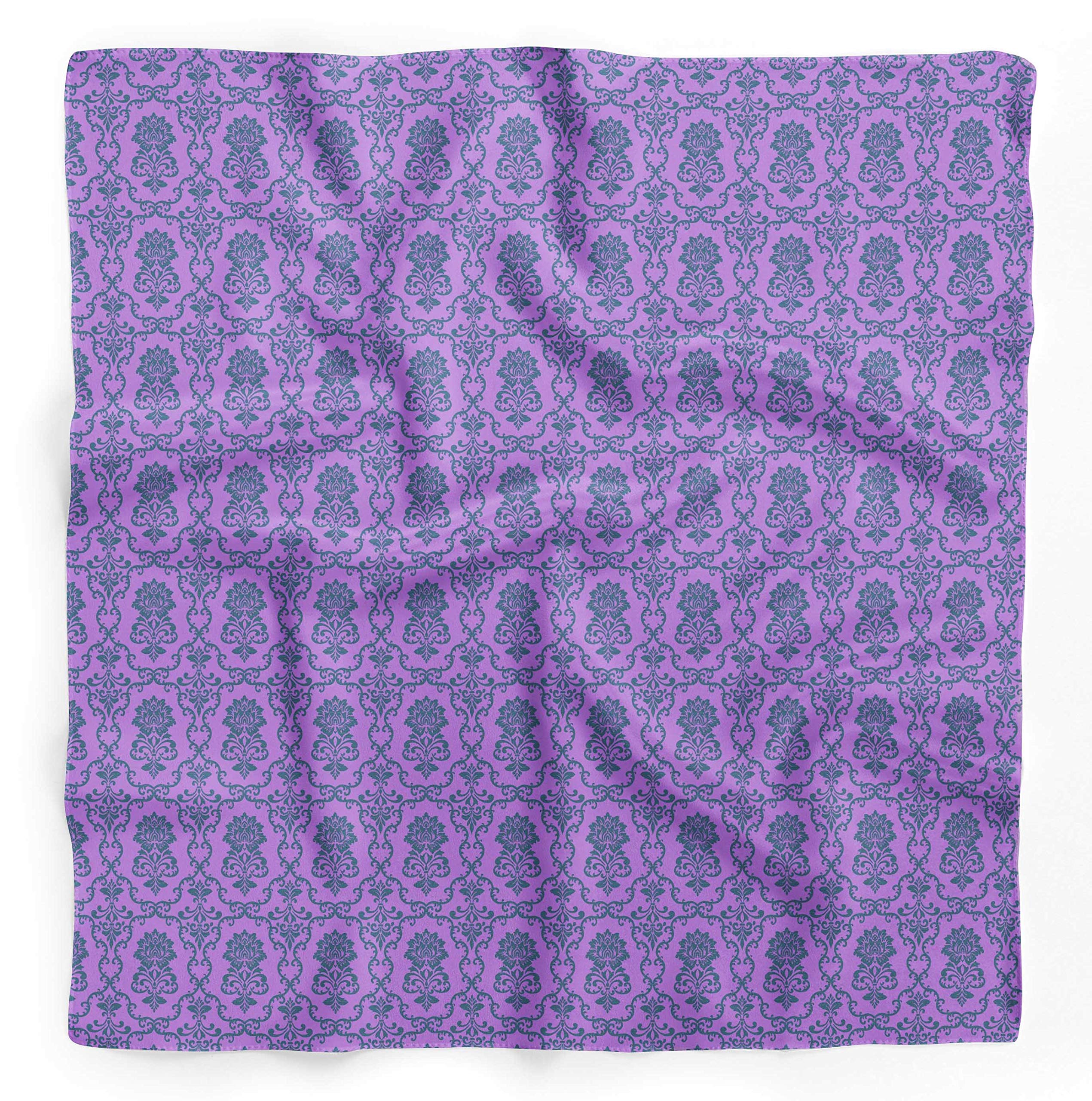Bimba Printed Pure Silk Scarf for Women - Elegant Hair Wrap, Neck Scarf & Head Bandana - Perfect for Fashion Accessories, Travel & Special Occasions