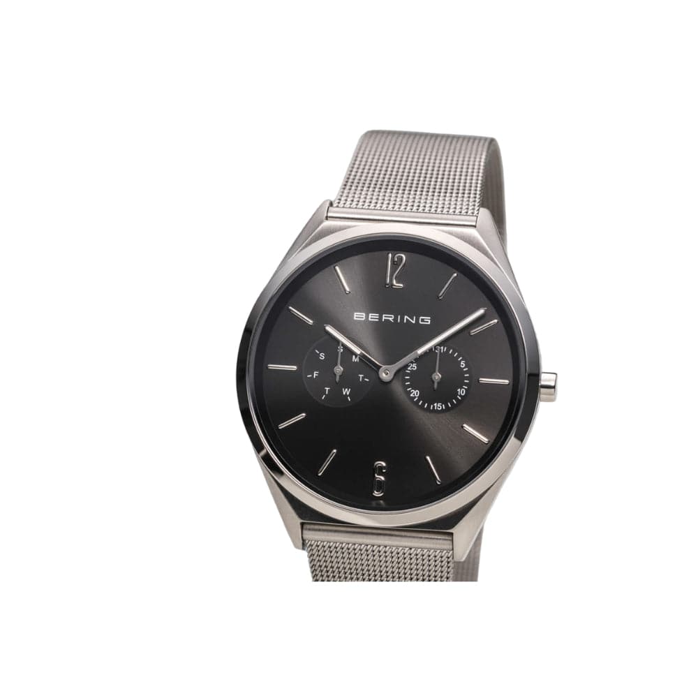 Bering Ultra Slim Silver Milanese Strap Unisex Watch 17140 002 - Stylish Minimalist Design for Men & Women - Perfect for Office, Business Meetings & Formal Occasions