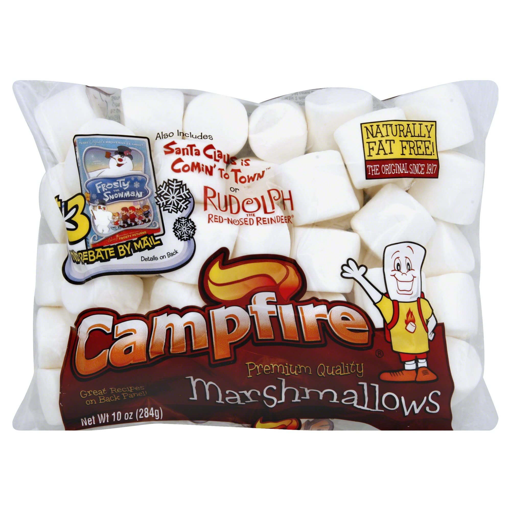 Premium Campfire Marshmallows - 10oz Bag for S'mores, Hot Cocoa & Outdoor Camping - Perfect for Backyard BBQs, Bonfires & Family Gatherings