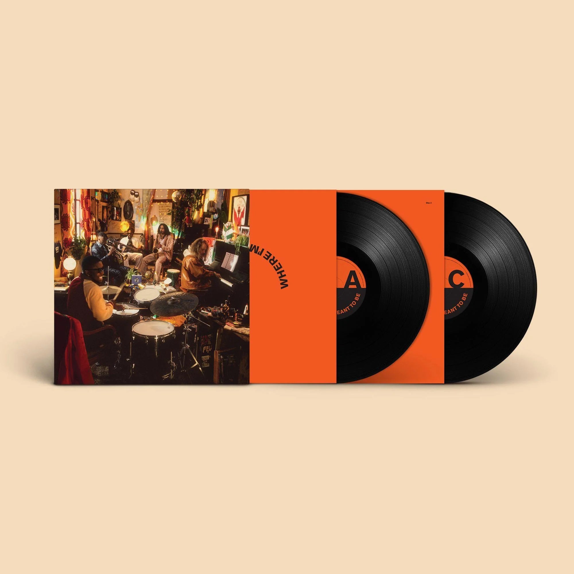 Ezra Collective - Where I'm Meant to Be Vinyl LP Record | Jazz & Soul Music Album | Perfect for Home Listening & Music Collectors
