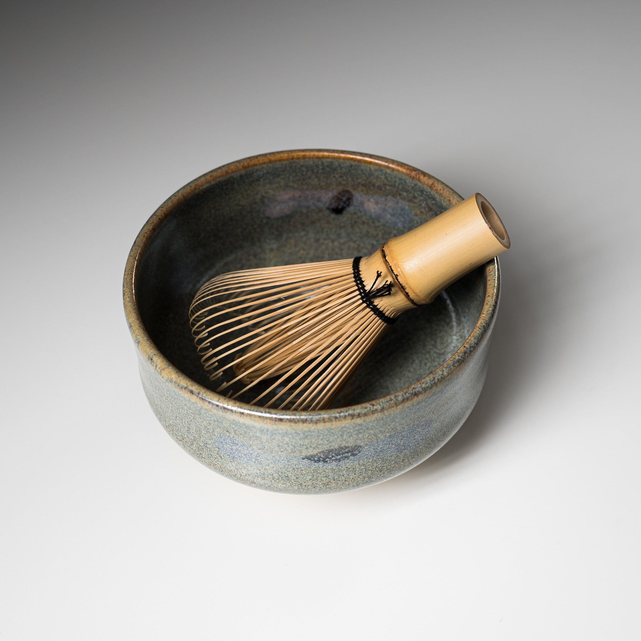 Handmade Kyo Kiyomizu Ware Small Matcha Bowl - Haiyu Sansai - Authentic Japanese Tea Ceremony Cup for Matcha, Green Tea & Traditional Tea Drinking