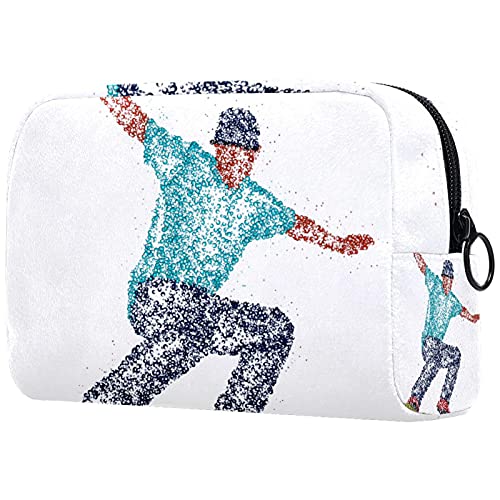 Stylish Large Travel Makeup Bag for Women - Waterproof Cosmetic Organizer with Unique Design - Perfect for Travel, Gym & Skateboard Accessories Storage