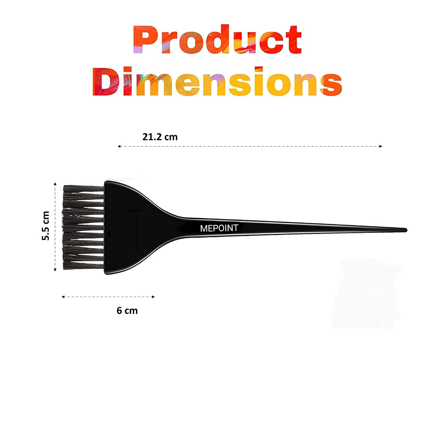 Hair Dye Brush Set of 5 - Mixing Bowl & Shower Cap for Salon & Home Use